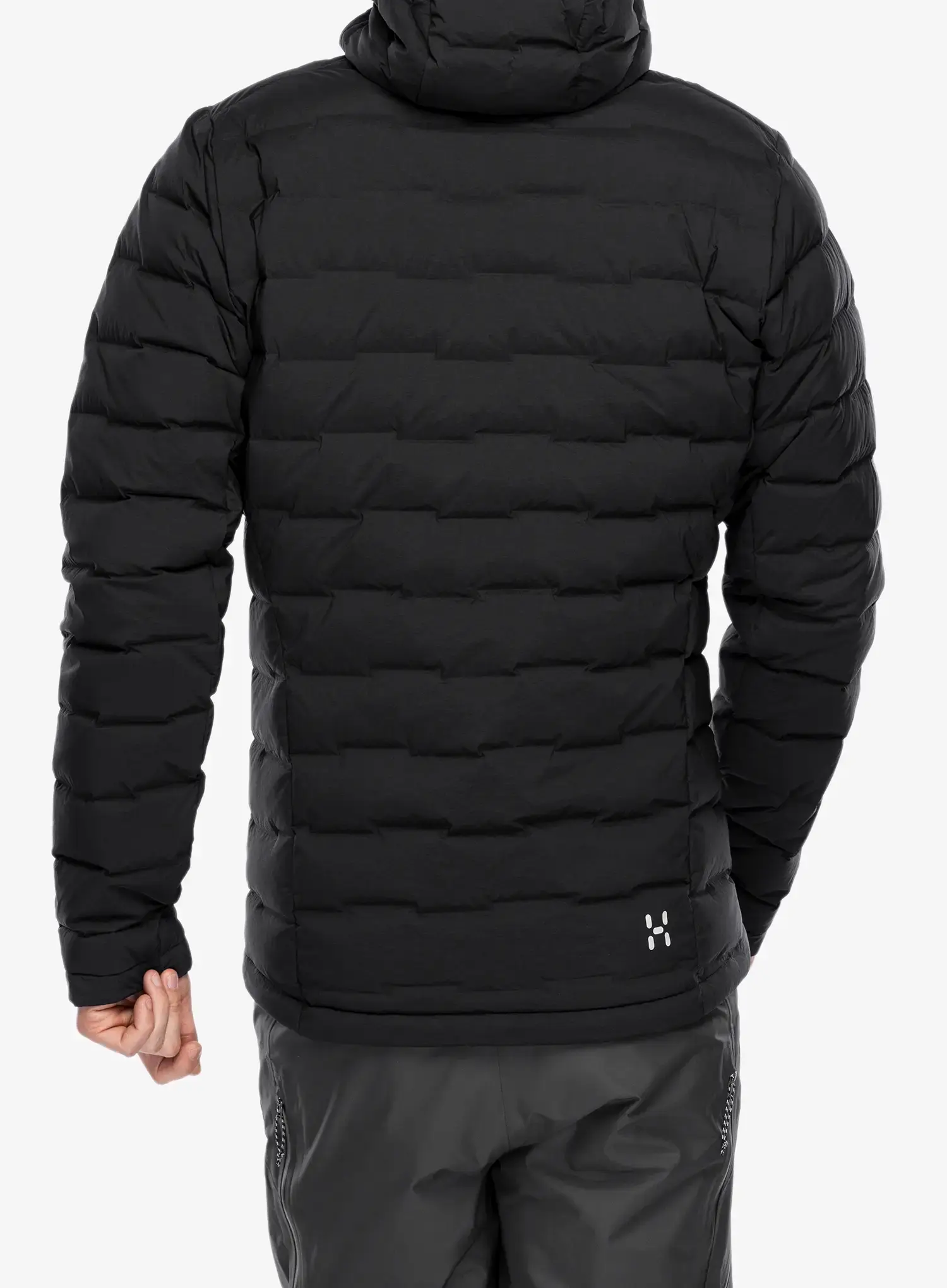 Péřová bunda Haglofs Spitz Down Hood - true black
