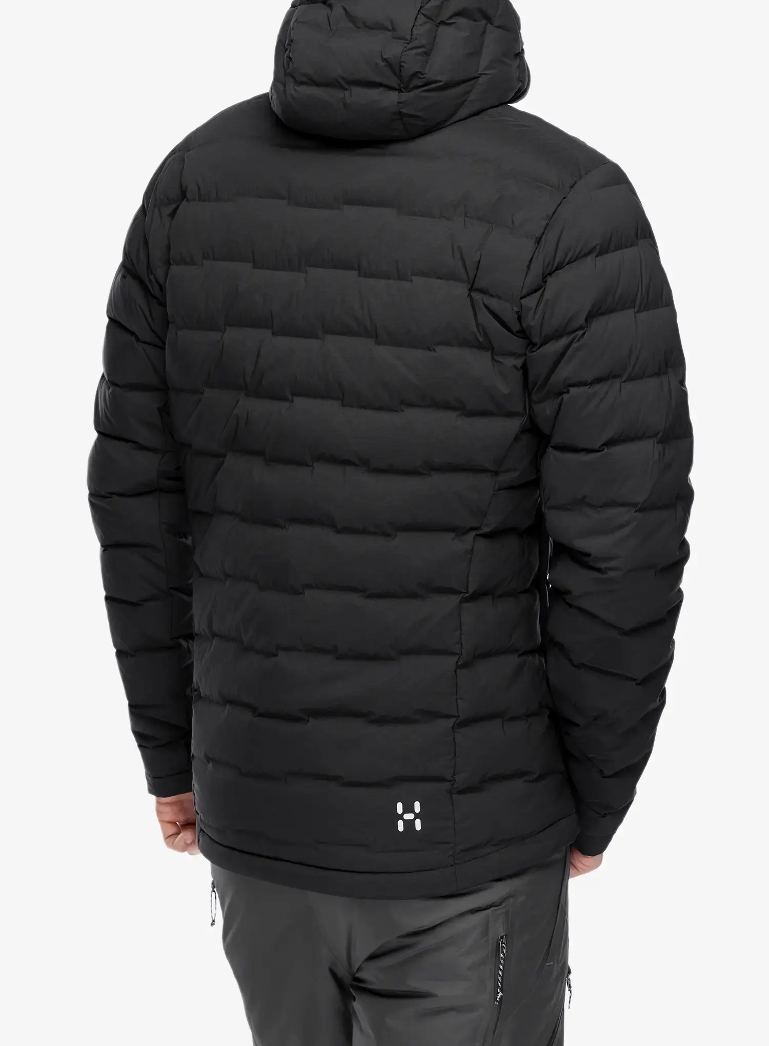 Péřová bunda Haglofs Spitz Down Hood - true black