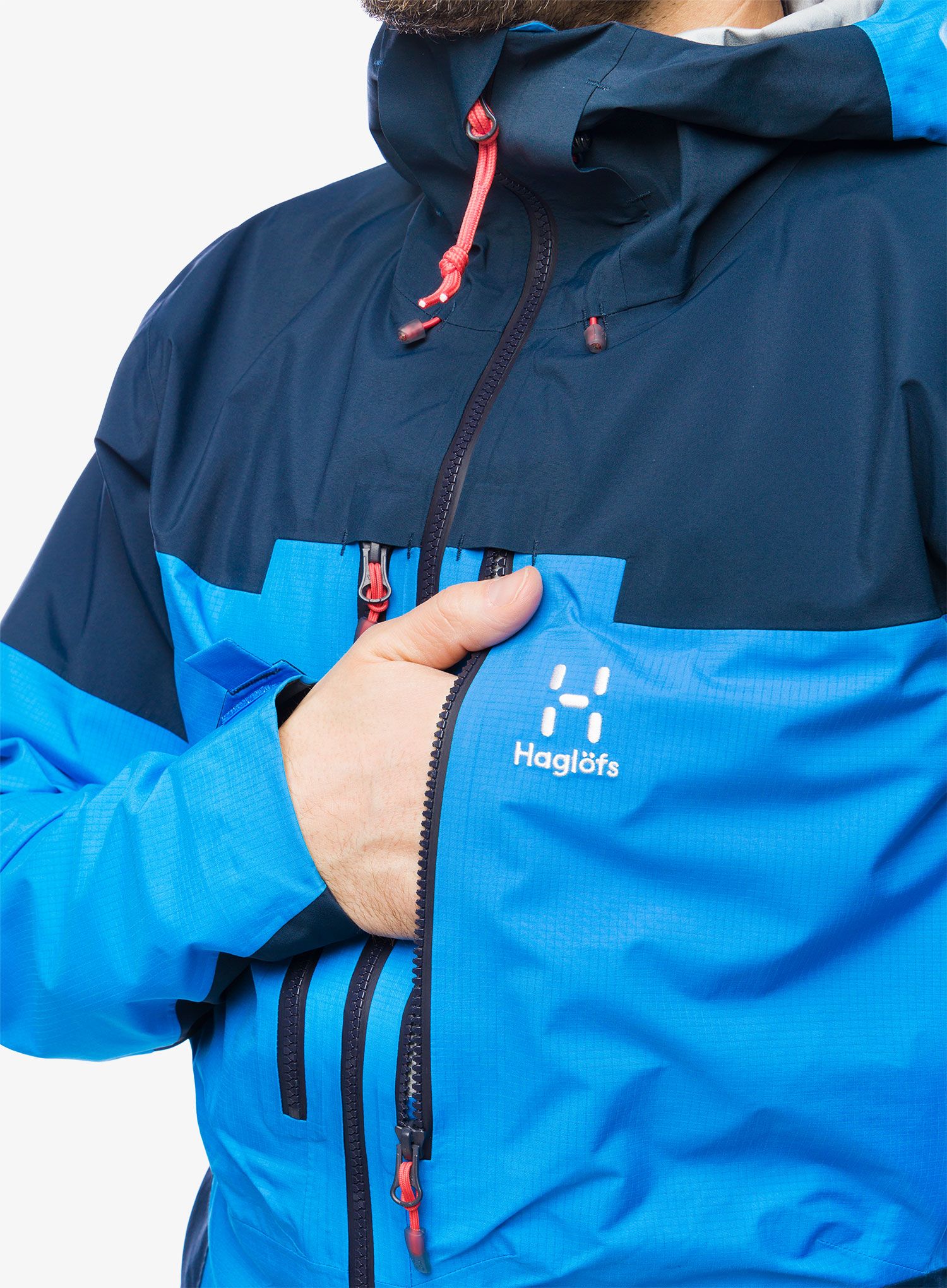 GORE TEX bunda Haglofs Spitz GTX PRO Jacket - nordic blue/tarn blue