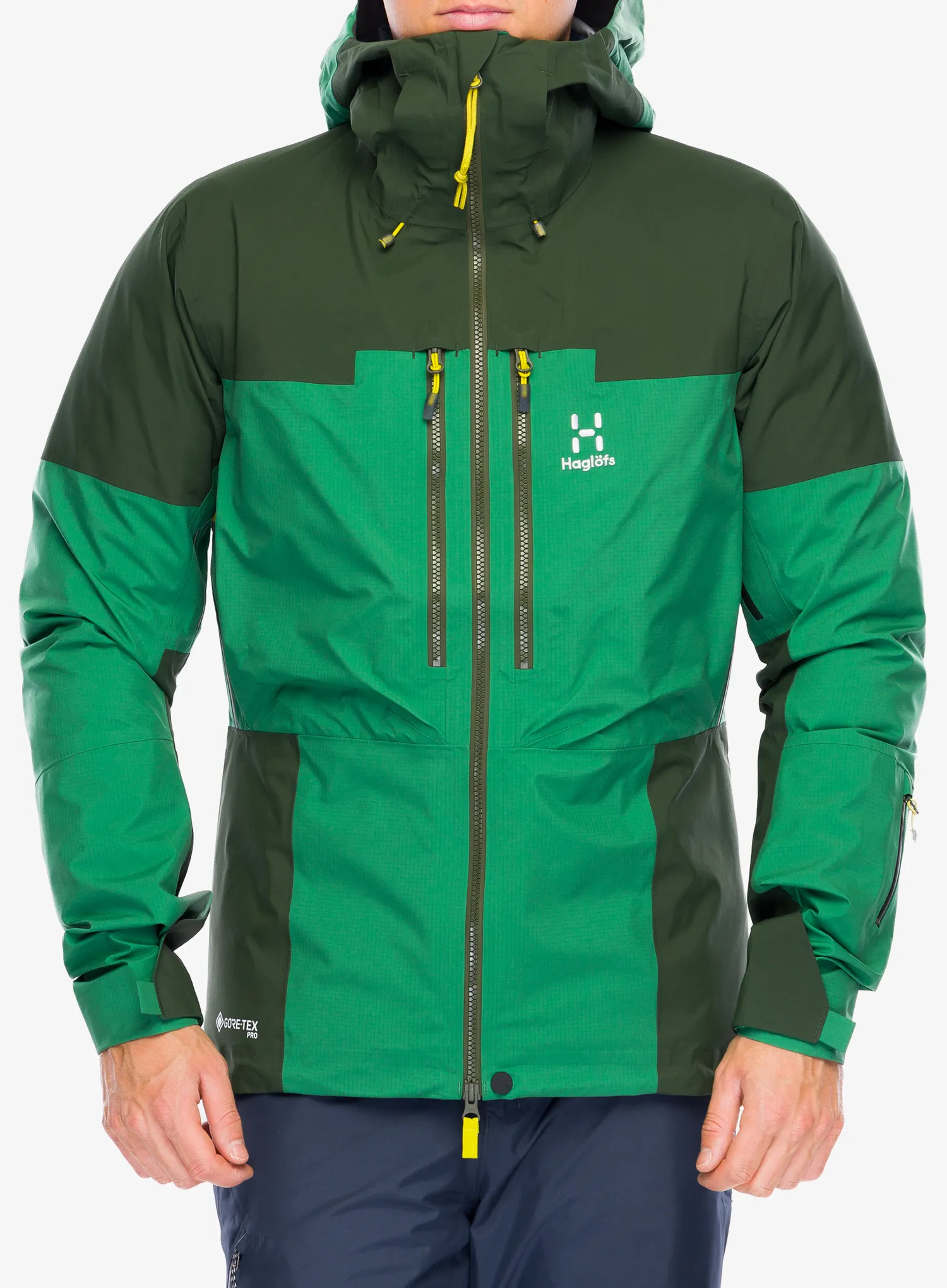 GORE TEX bunda Haglofs Spitz GTX Pro Jacket - seaweed green/dk jelly green