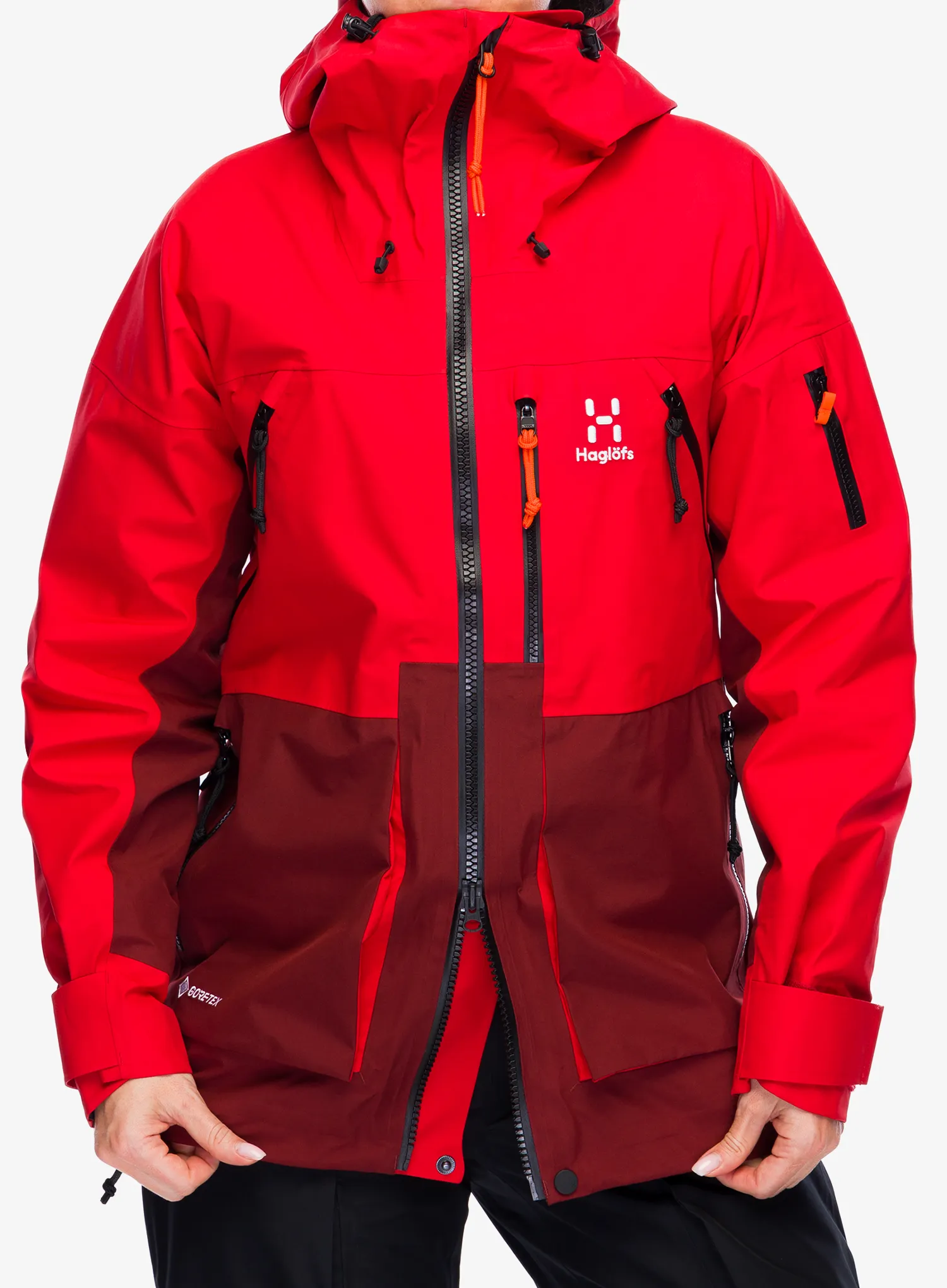 Dámská nepromokavá bunda s membránou Haglofs Vassi GTX Jacket - bright red/carmine red