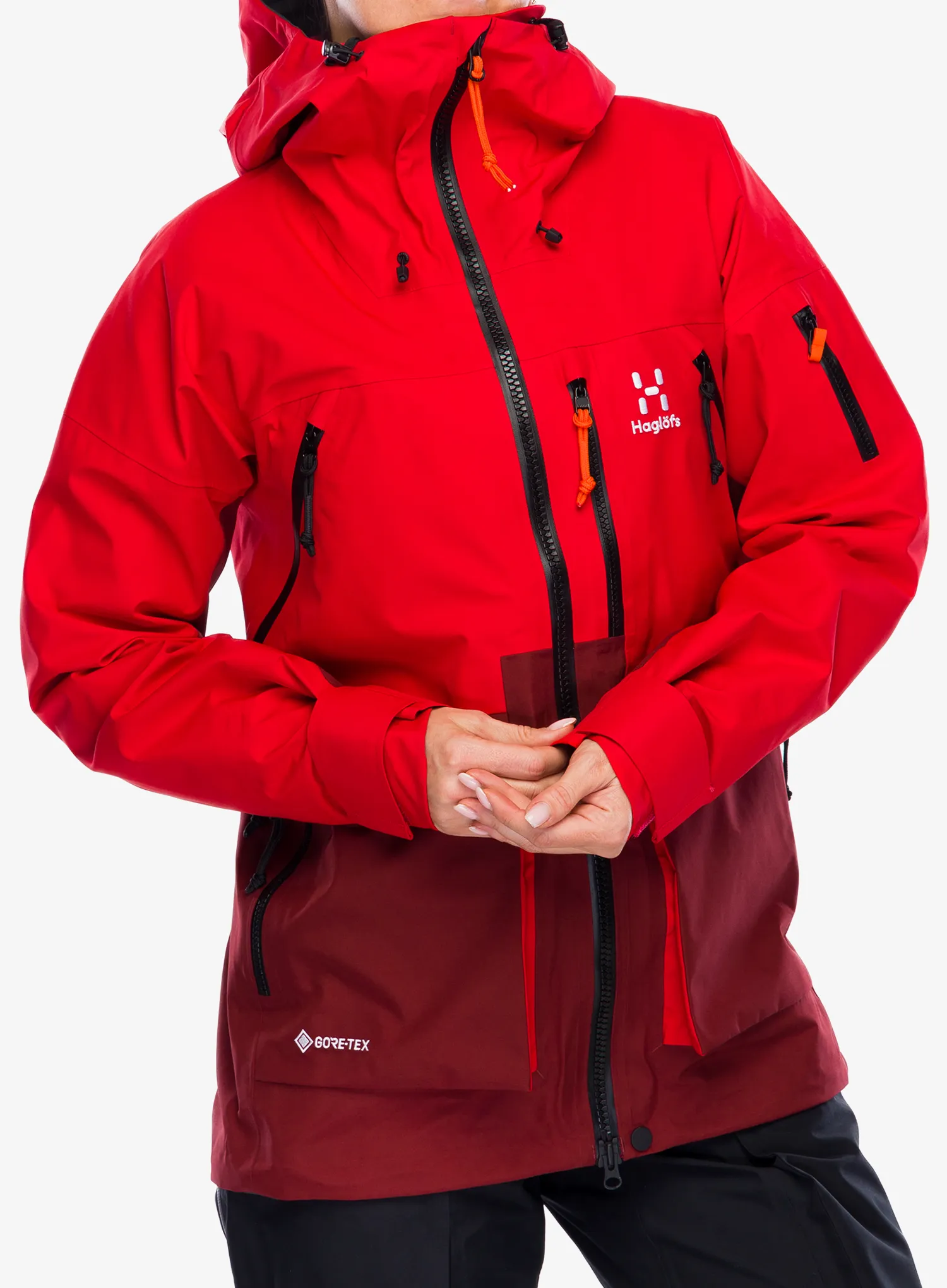 Dámská nepromokavá bunda s membránou Haglofs Vassi GTX Jacket - bright red/carmine red