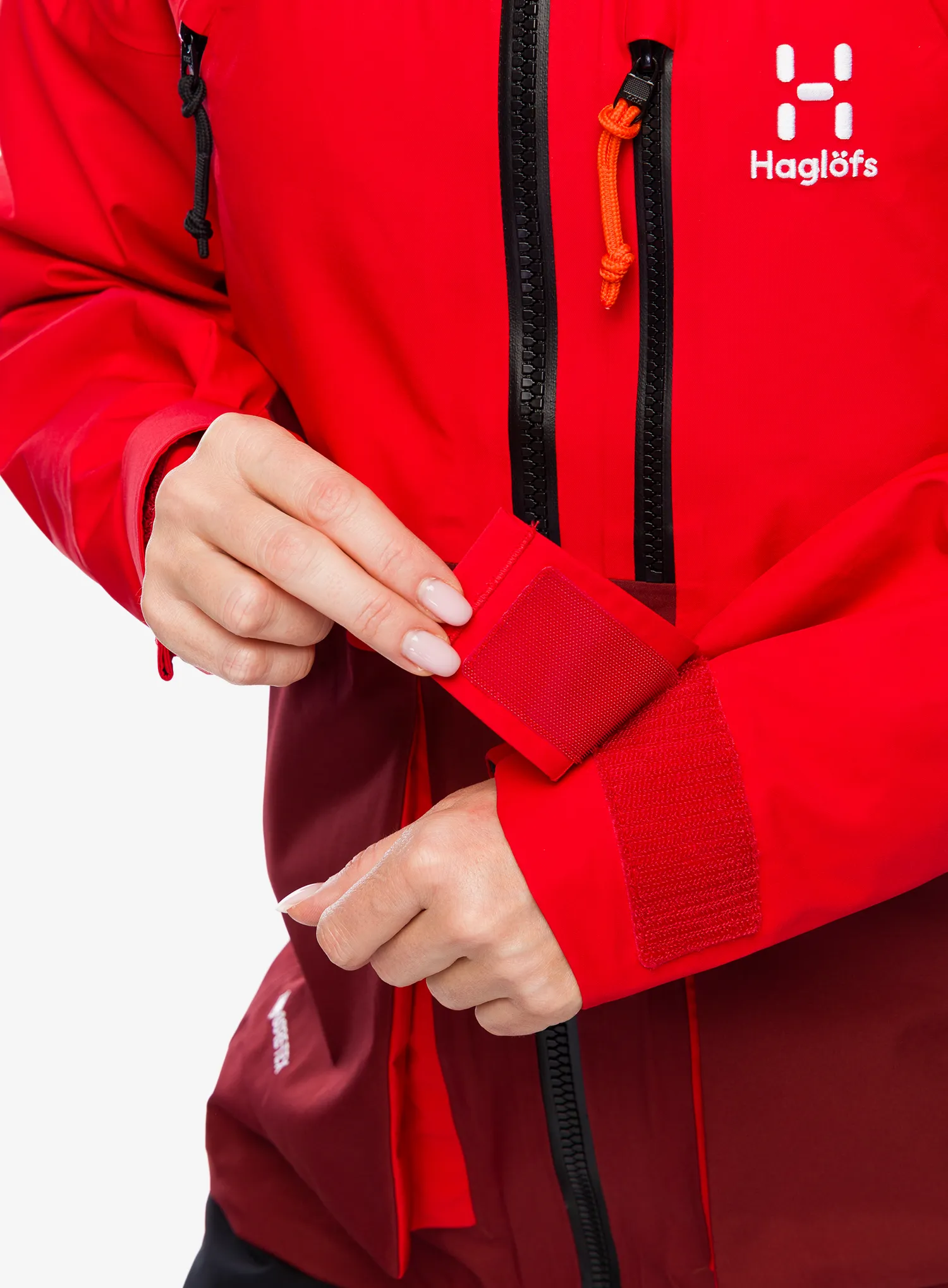 Dámská nepromokavá bunda s membránou Haglofs Vassi GTX Jacket - bright red/carmine red