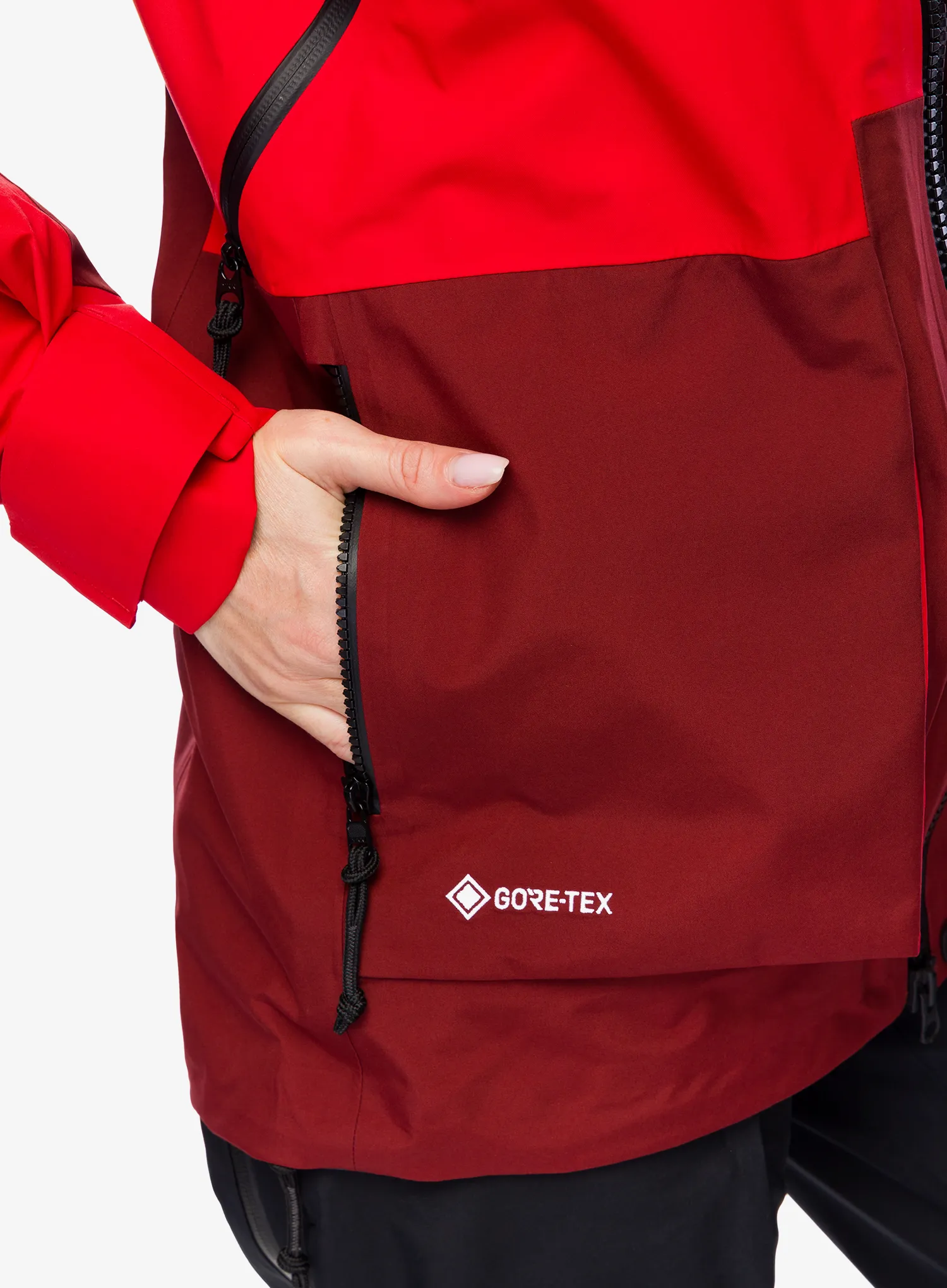 Dámská nepromokavá bunda s membránou Haglofs Vassi GTX Jacket - bright red/carmine red