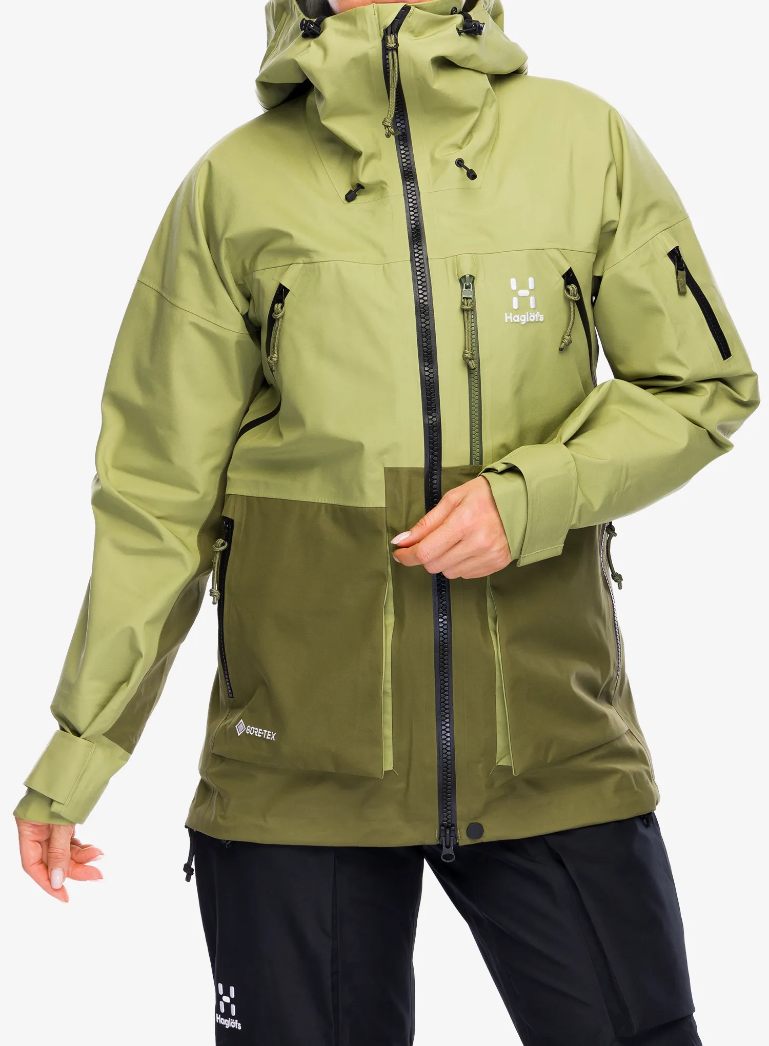 Dámská nepromokavá bunda s membránou Haglofs Vassi GTX Jacket - thyme green/olive green