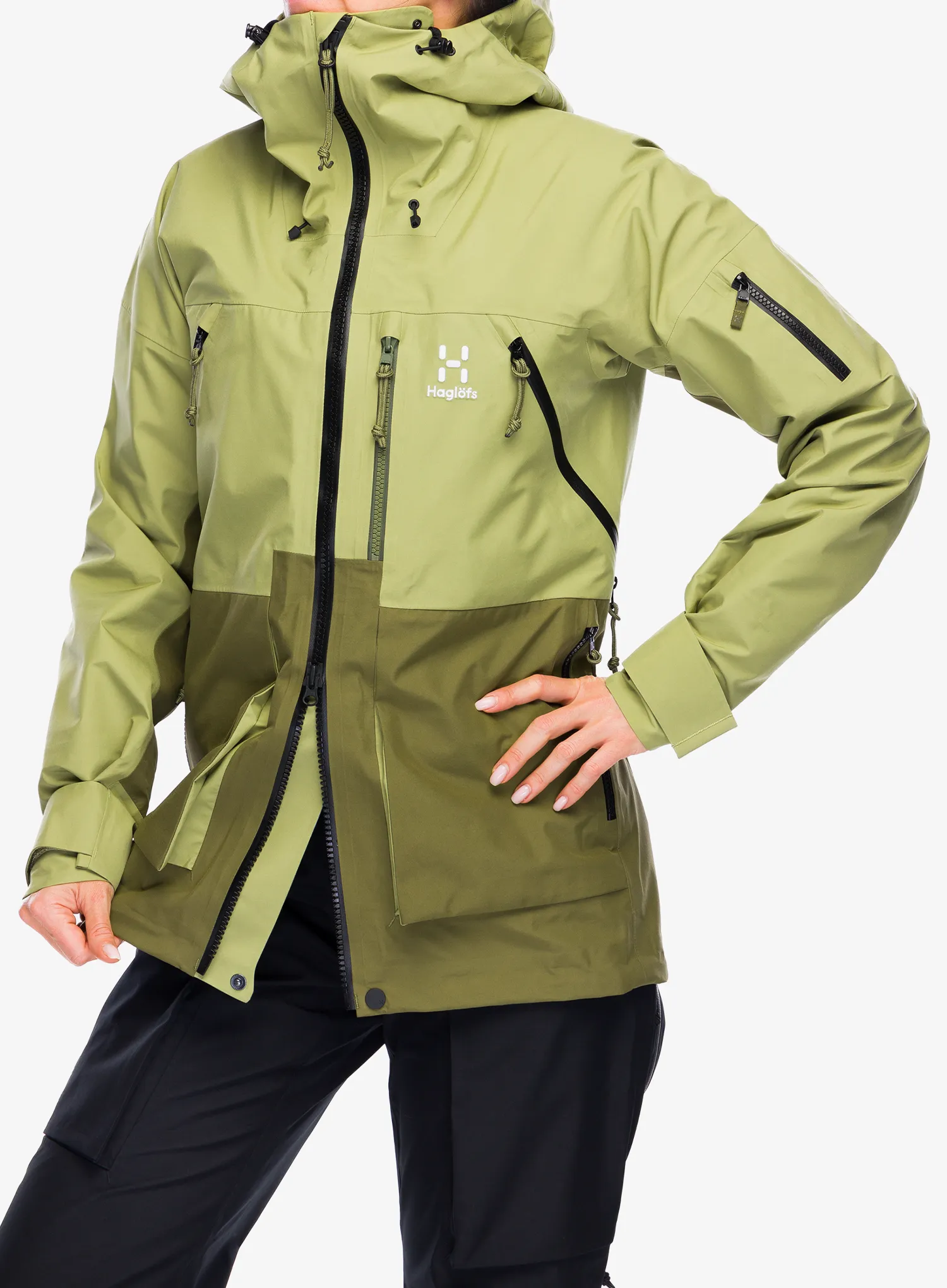 Dámská nepromokavá bunda s membránou Haglofs Vassi GTX Jacket - thyme green/olive green
