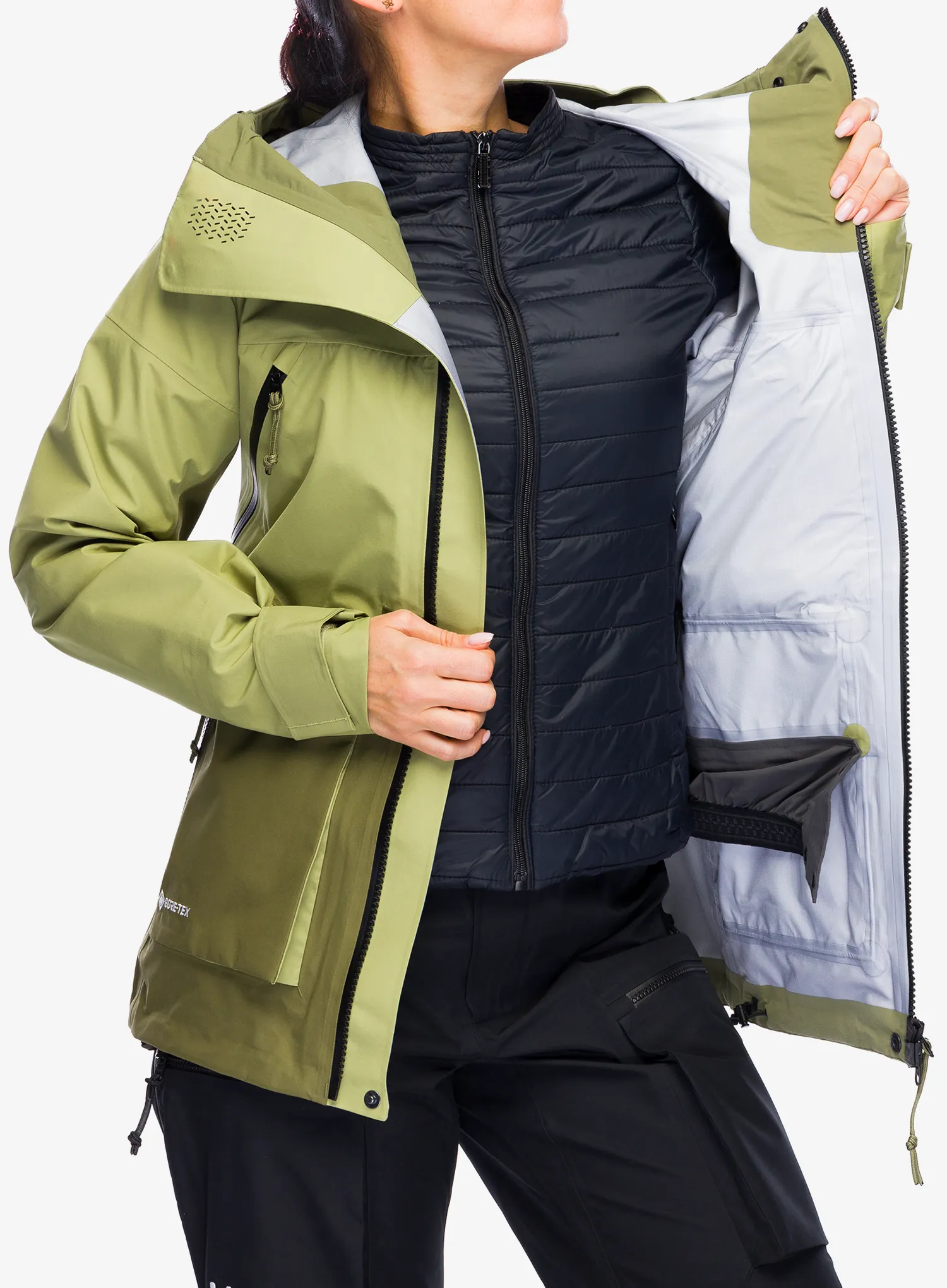 Dámská nepromokavá bunda s membránou Haglofs Vassi GTX Jacket - thyme green/olive green