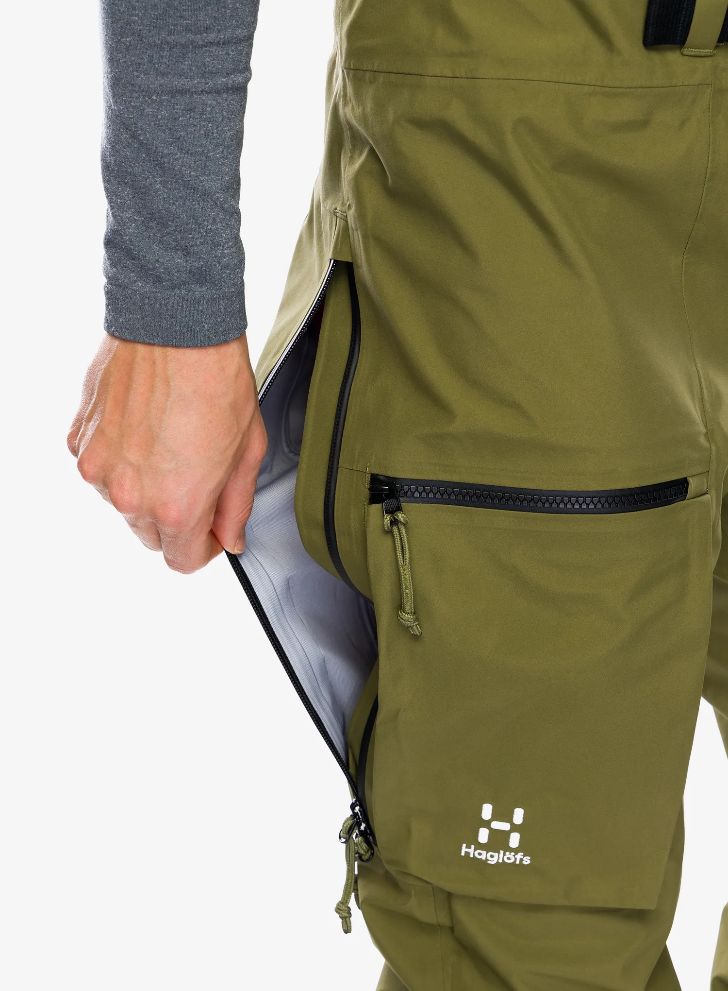 Lyžařské kalhoty Haglofs Vassi GTX Pant - olive green
