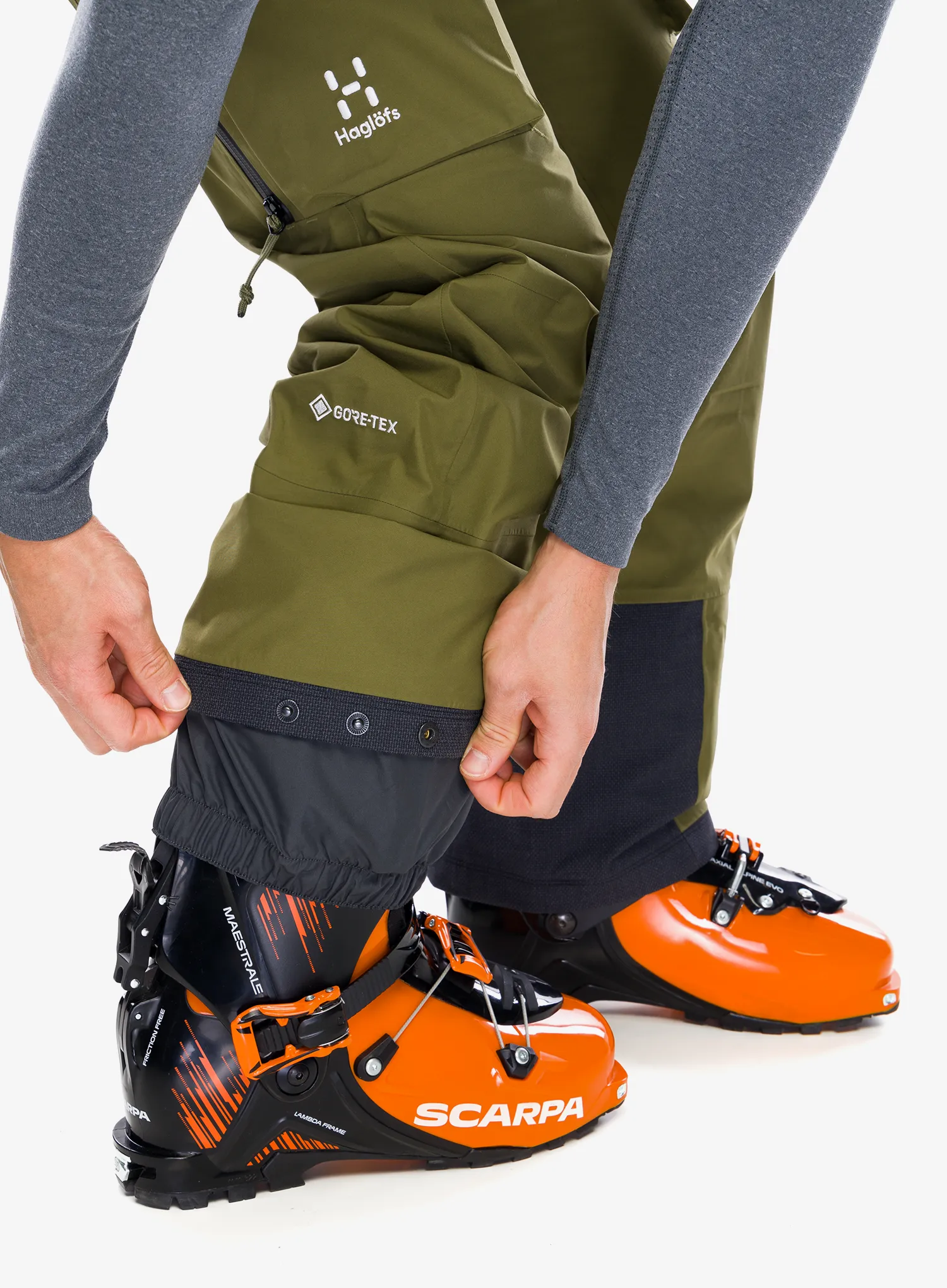 Lyžařské kalhoty Haglofs Vassi GTX Pant - olive green