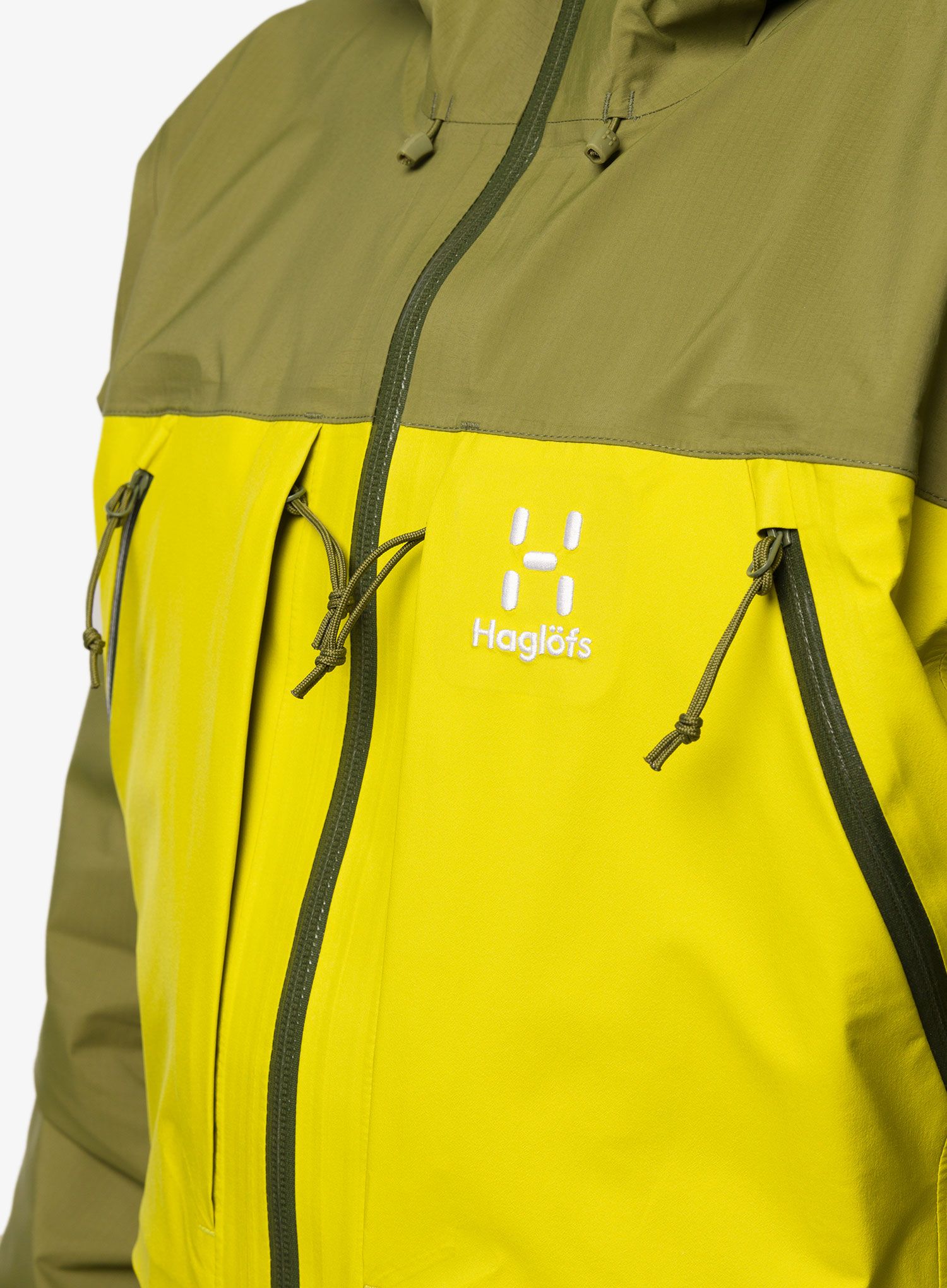 Bunda na skialpinismus Haglofs Vassi Touring GTX Jacket - aurora/olive green