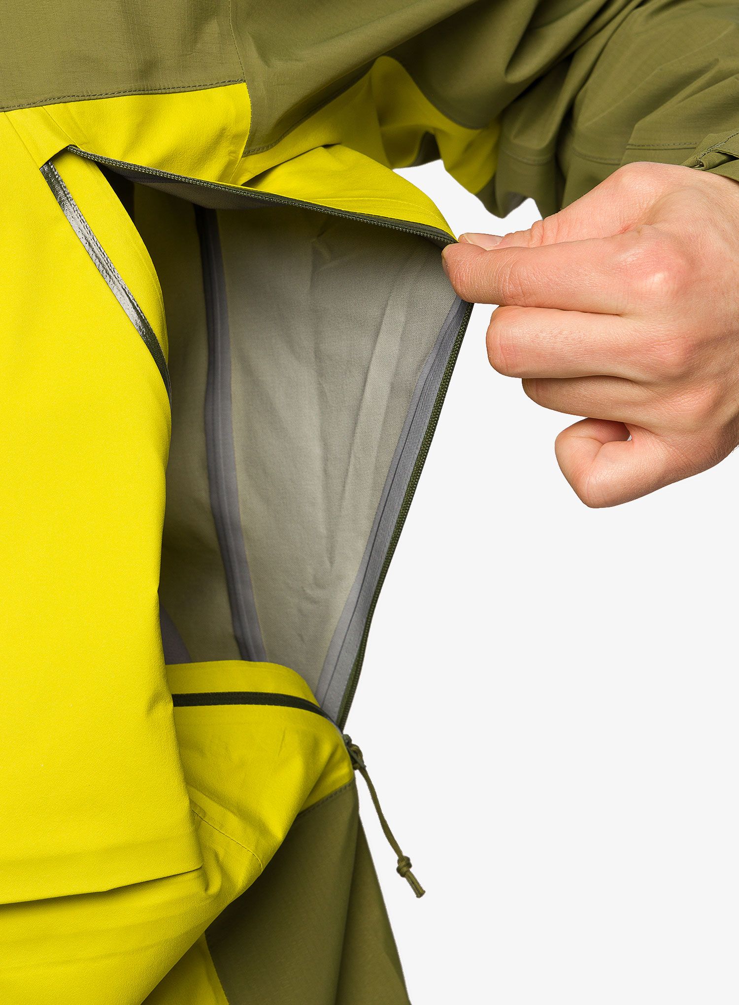 Bunda na skialpinismus Haglofs Vassi Touring GTX Jacket - aurora/olive green