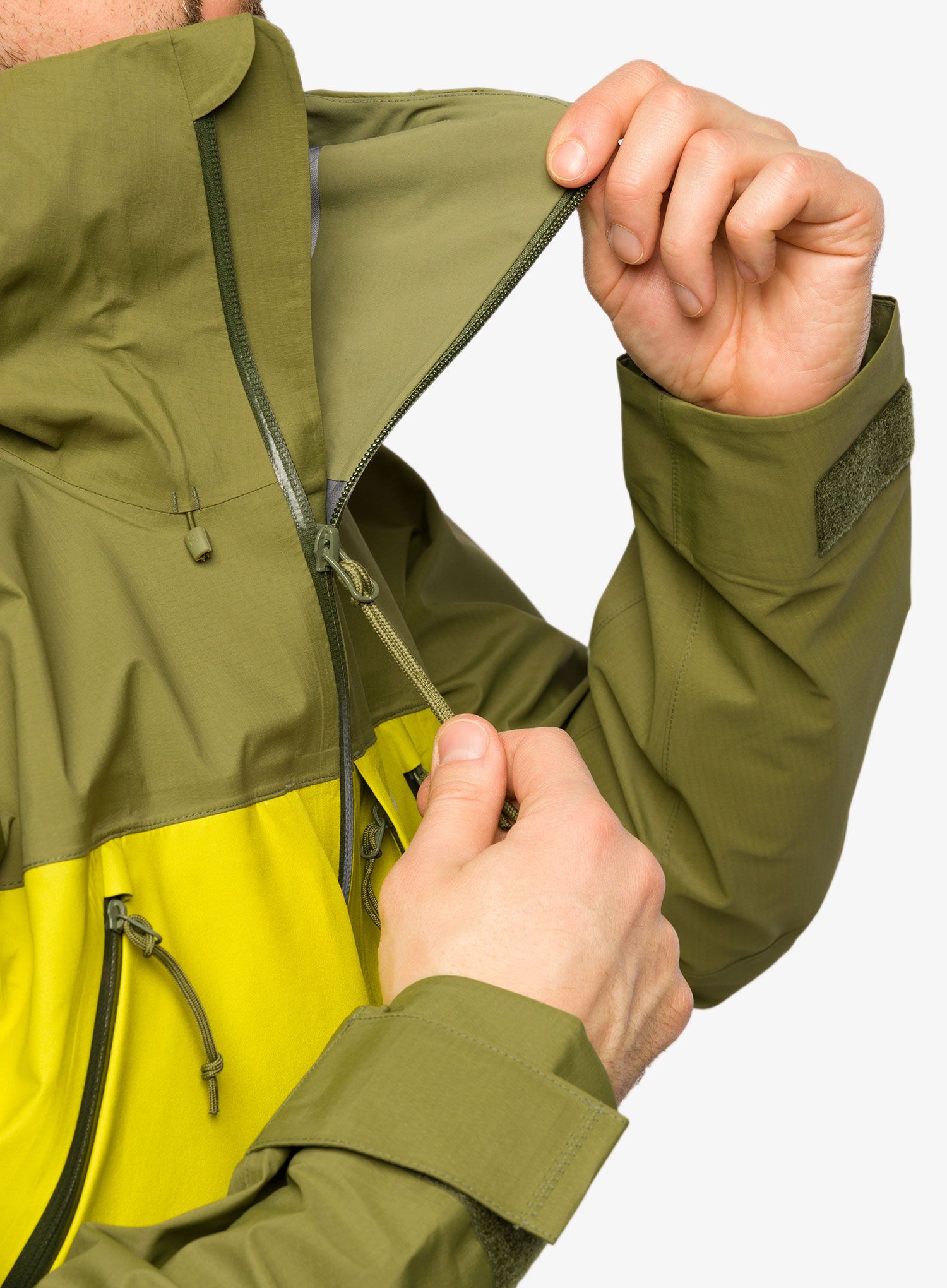 Bunda na skialpinismus Haglofs Vassi Touring GTX Jacket - aurora/olive green