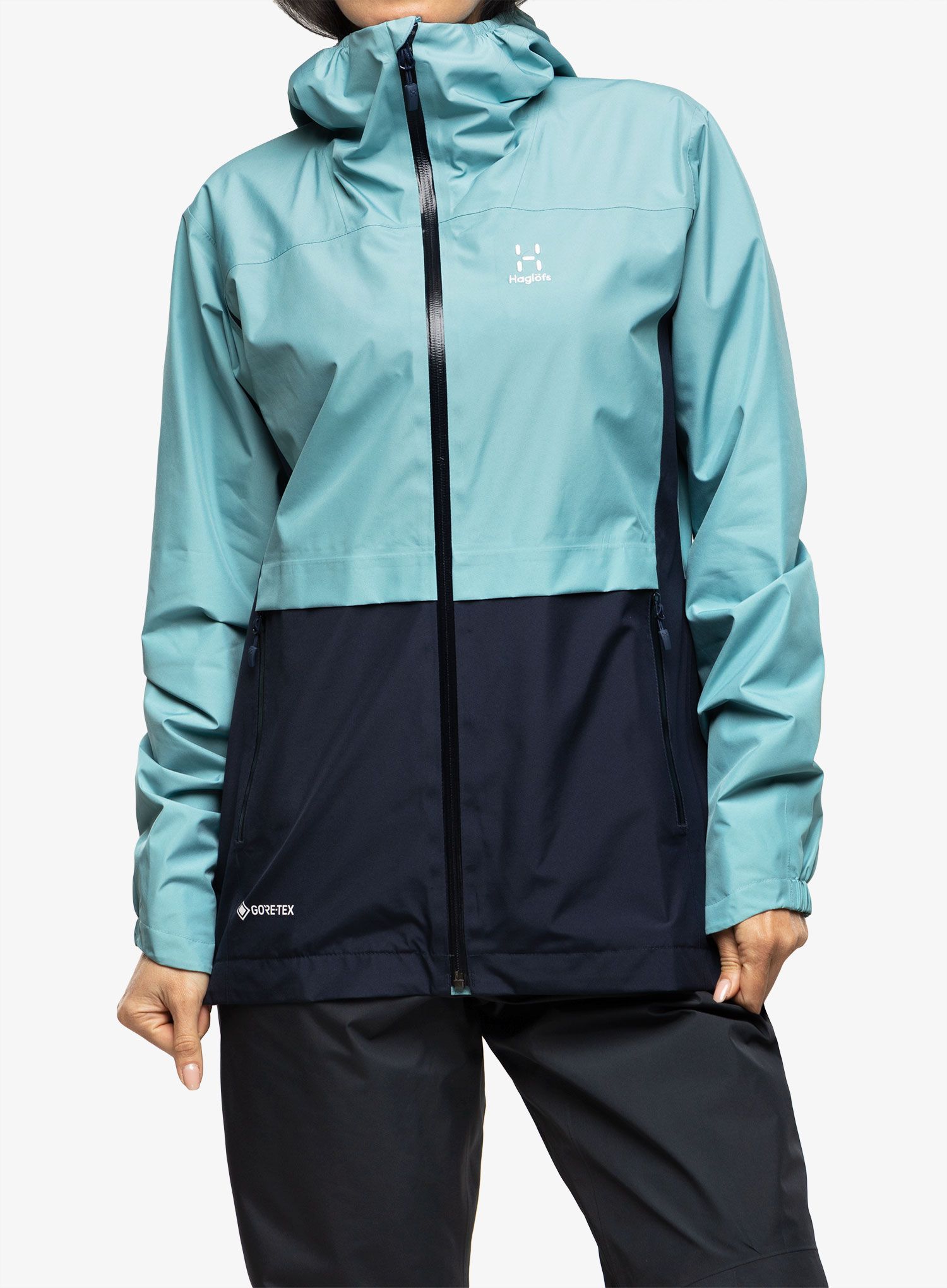 GORE TEX bunda dámská Haglofs Wilda GTX Jacket - frost blue/tarn blue