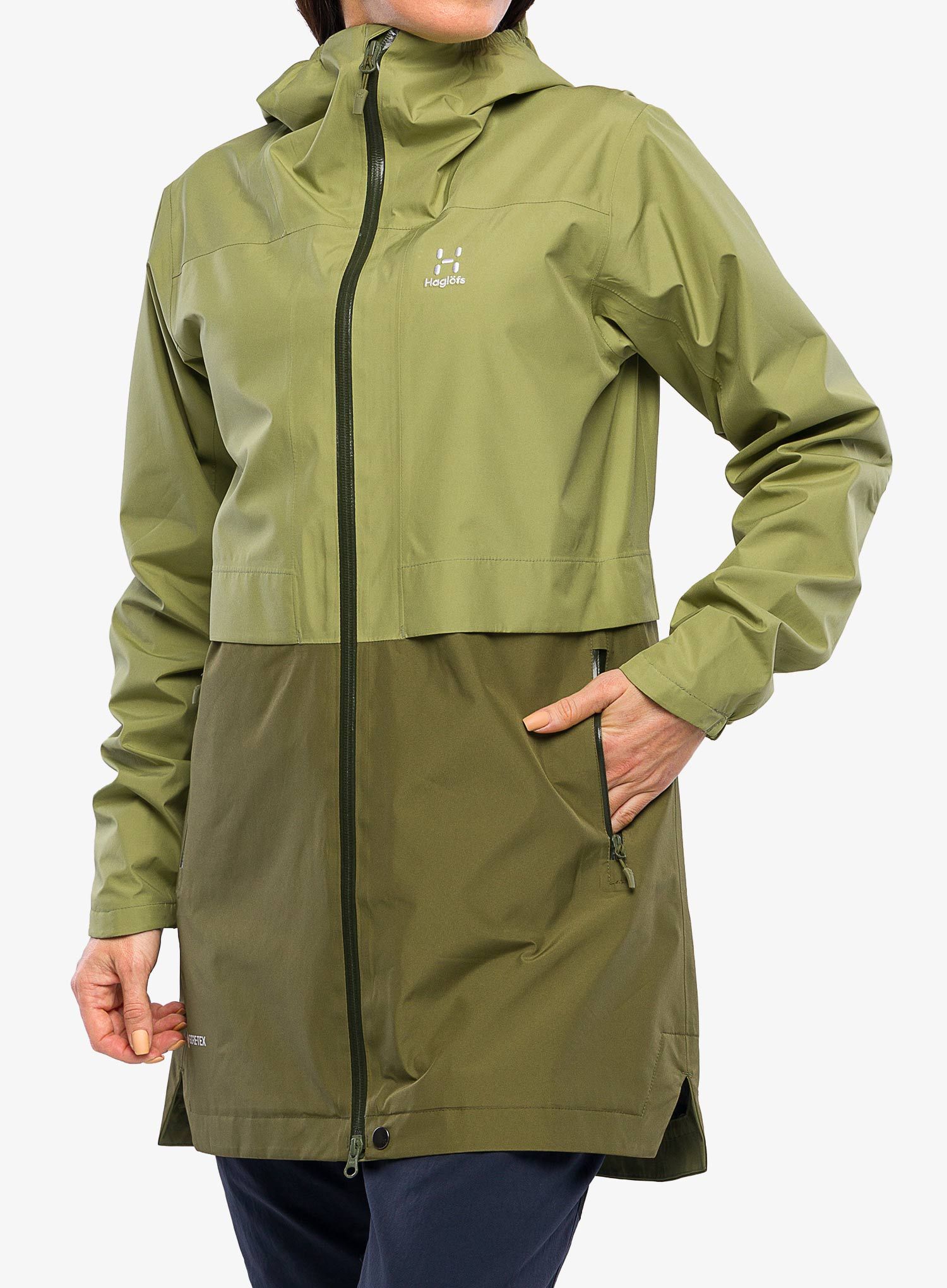 GORE TEX bunda dámská Haglofs Wilda GTX Parka - thyme green/olive green