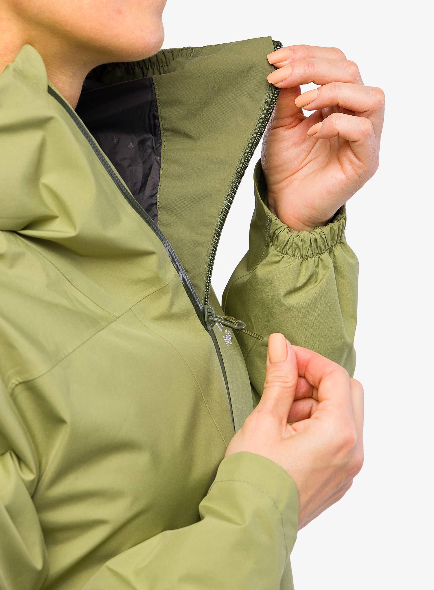 GORE TEX bunda dámská Haglofs Wilda GTX Parka - thyme green/olive green