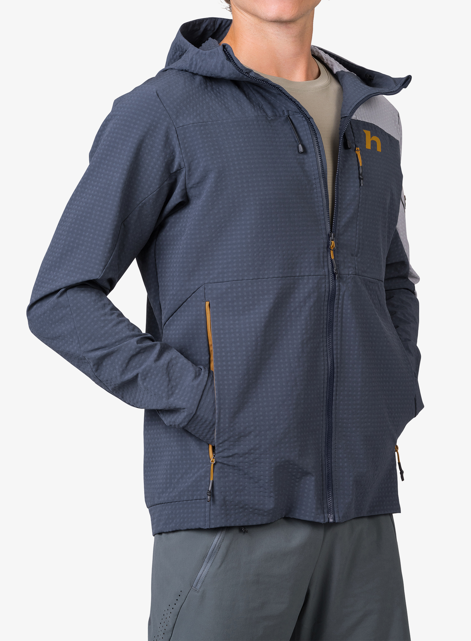 Softshellová bunda Hannah Aren Hoody - india ink/sharkskin