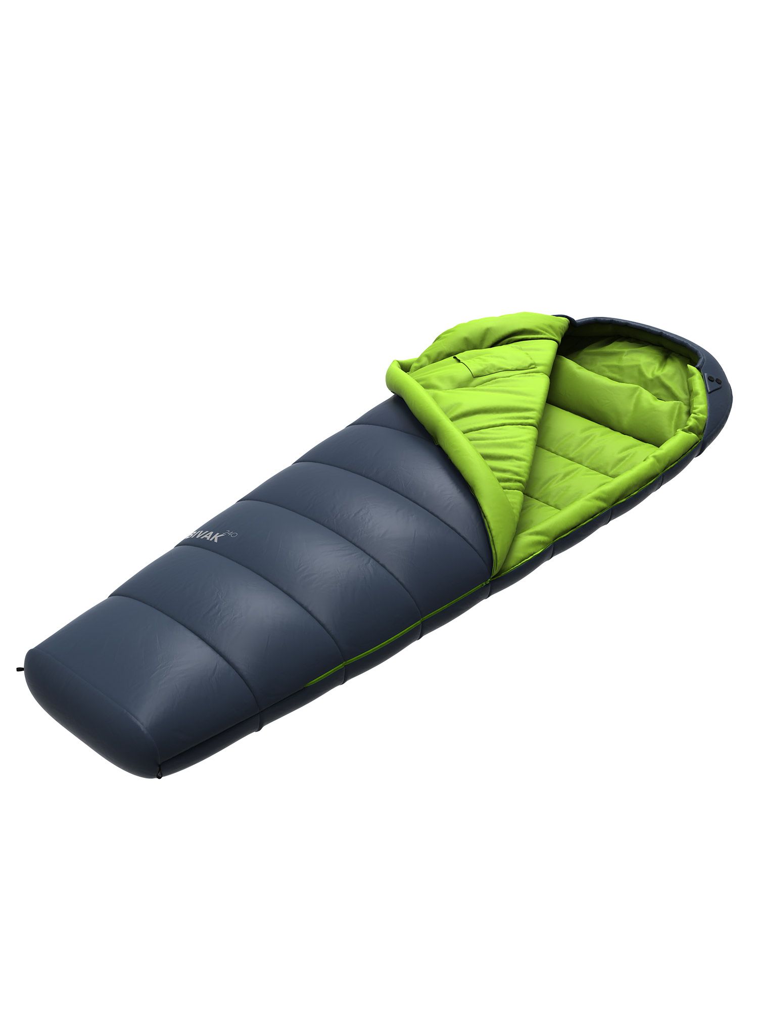Spacák Hannah Bivak 240 (190 cm) - midnight navy/lime green II