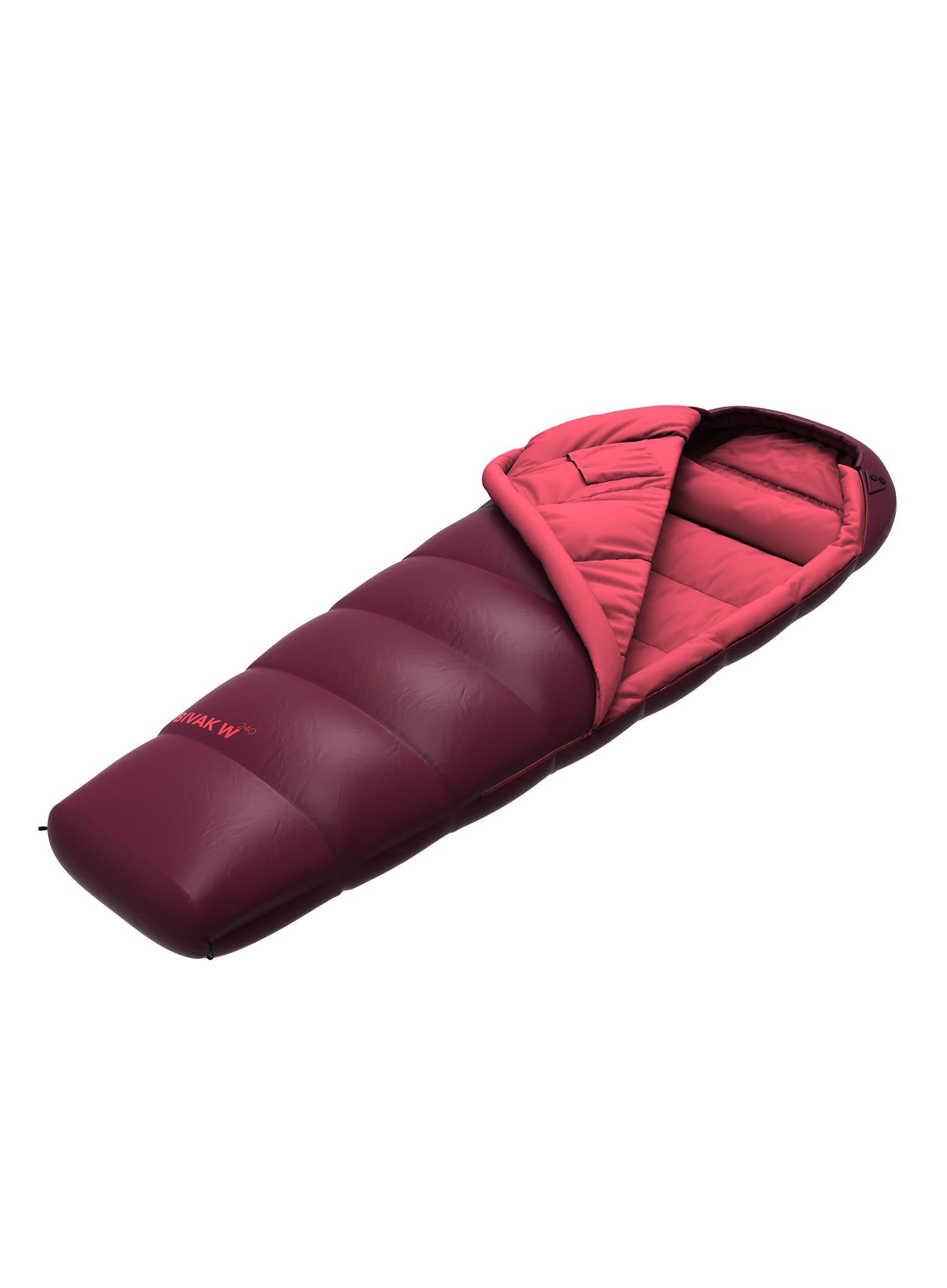 Dámský syntetický spací pytel Hannah Bivak W 240 (175 cm) - rhododendron/poppy red II