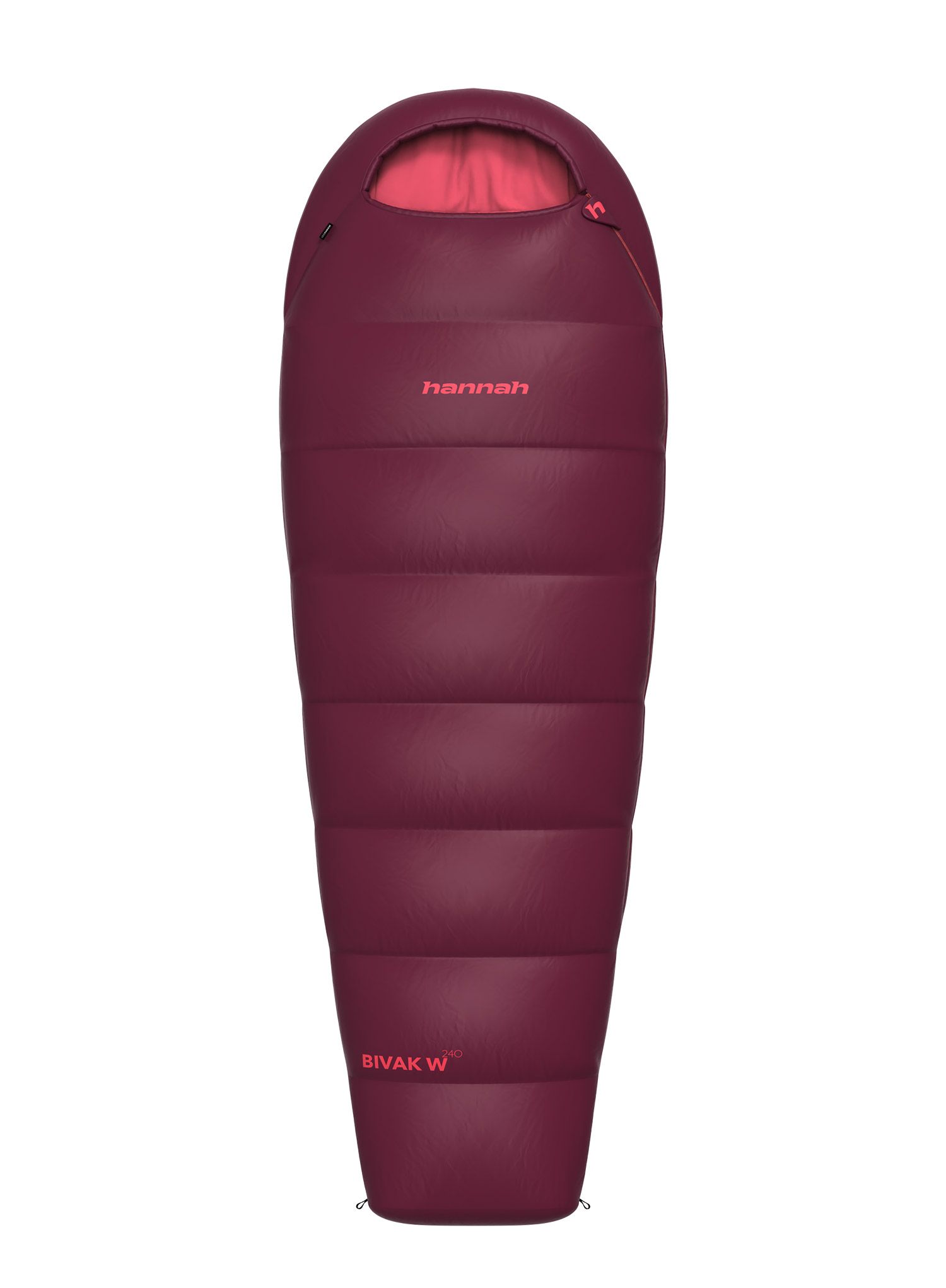 Dámský syntetický spací pytel Hannah Bivak W 240 (175 cm) - rhododendron/poppy red II