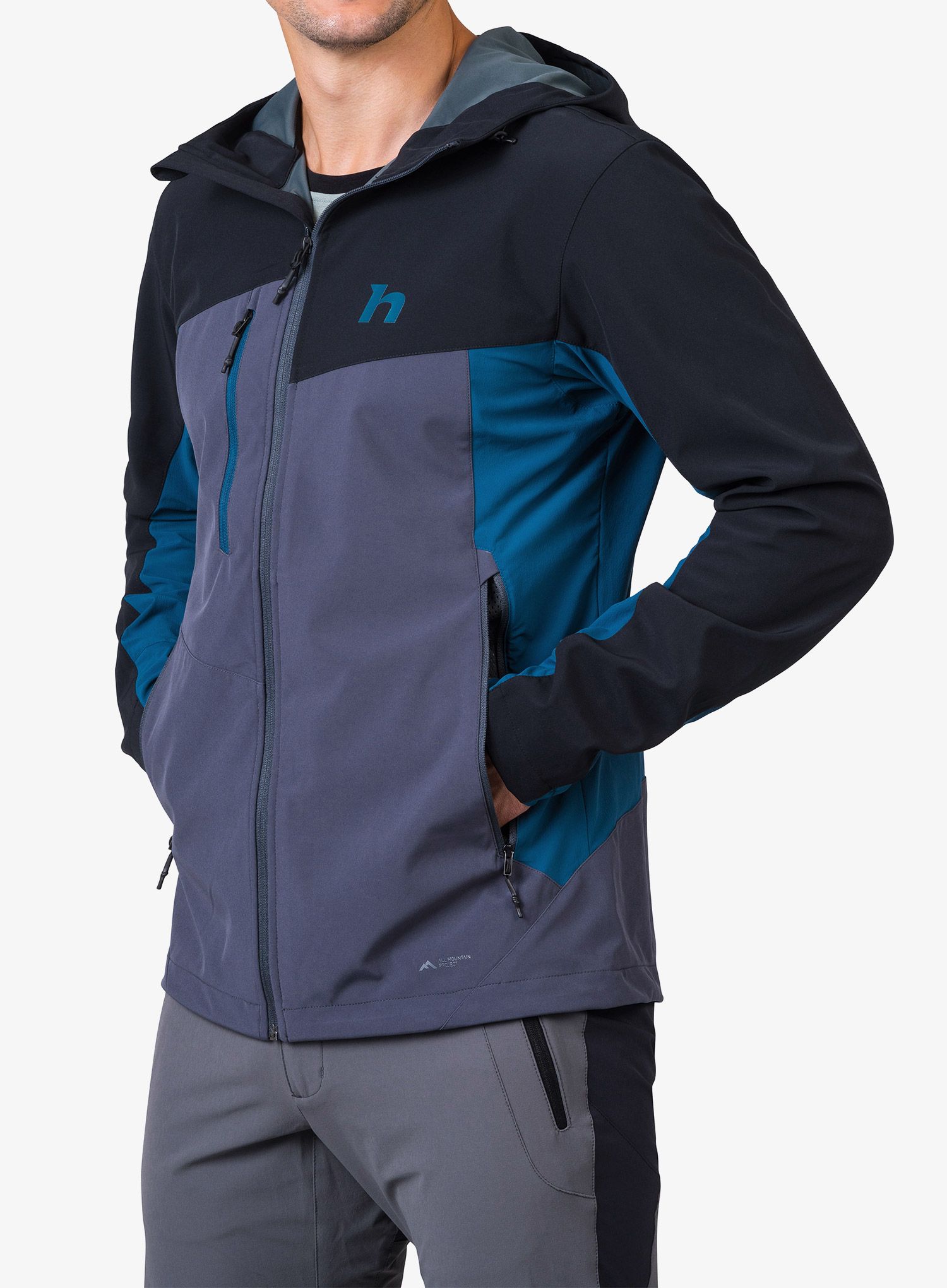 Softshellová bunda Hannah Carsten II - anthracite/sailor blue