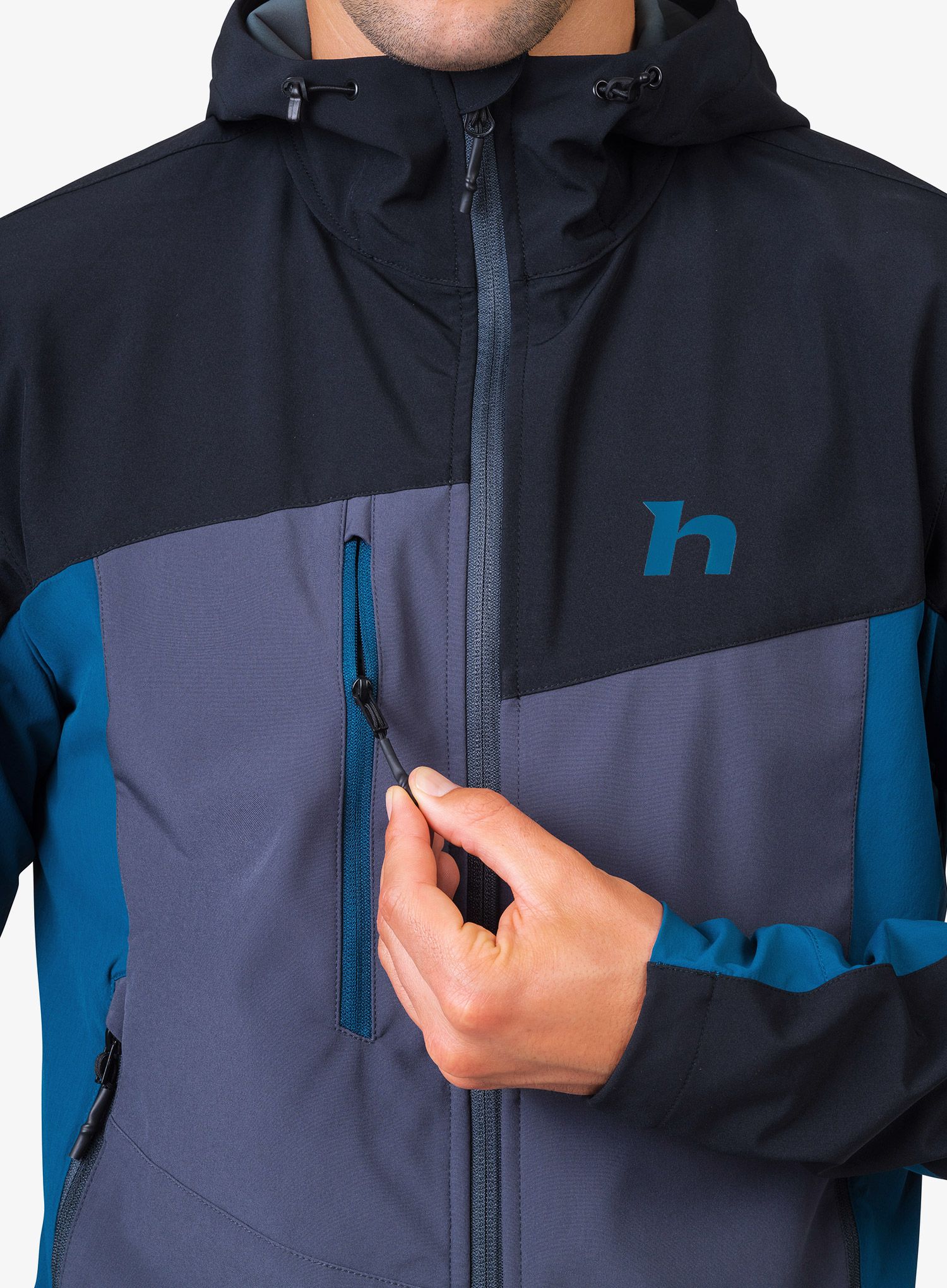 Softshellová bunda Hannah Carsten II - anthracite/sailor blue