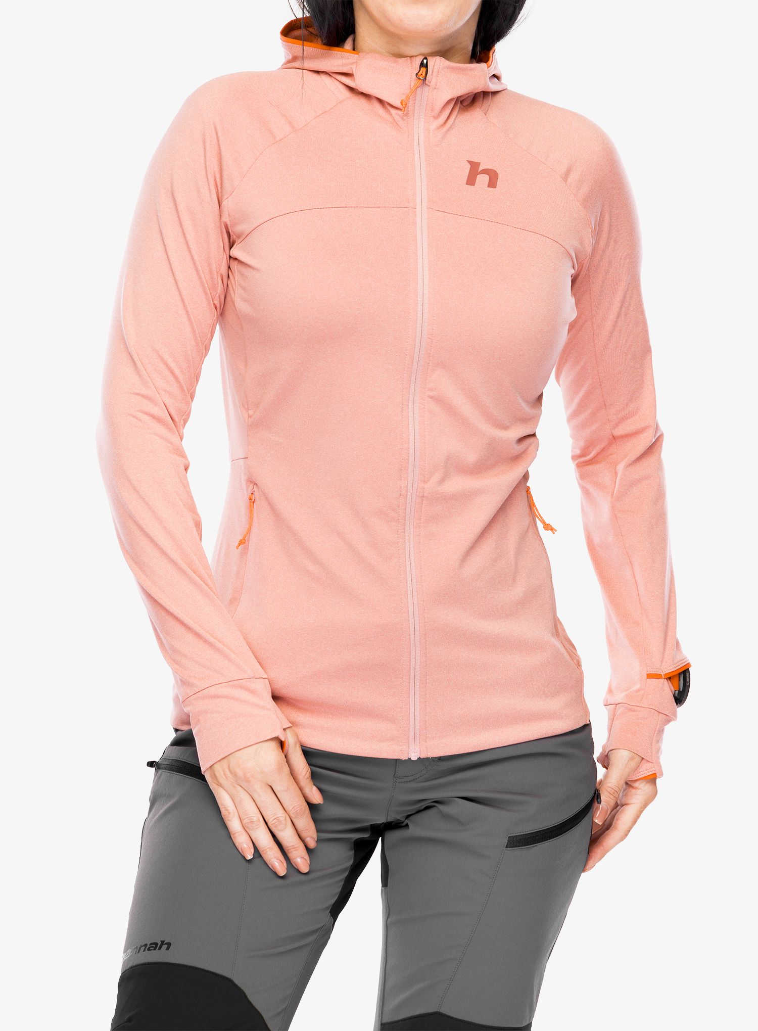 Dámská mikina s kapucí Hannah Eli Hoody - rosette mel