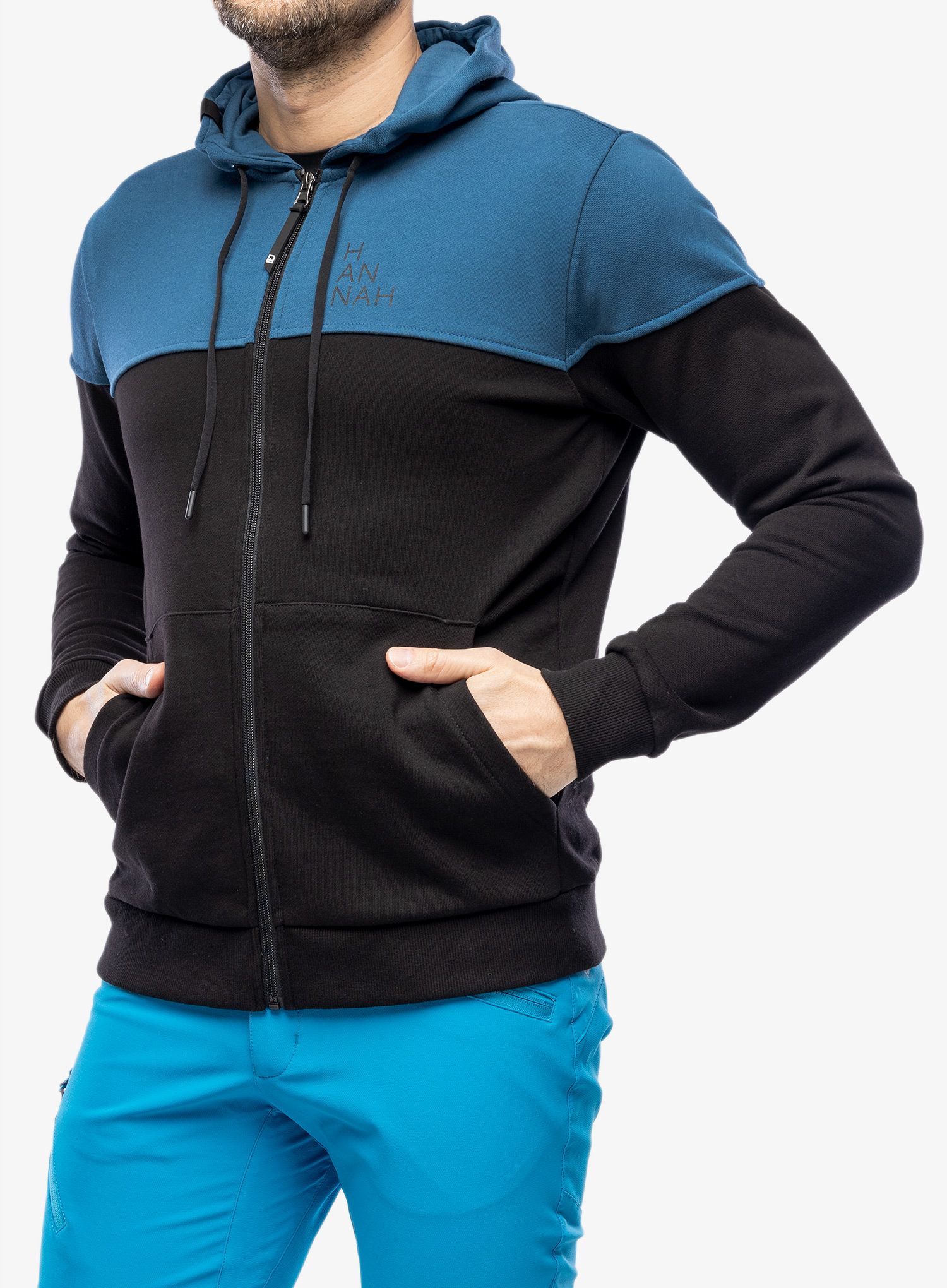 Mikina s kapucí Hannah Fezco Hoody - anthracite/dark denim