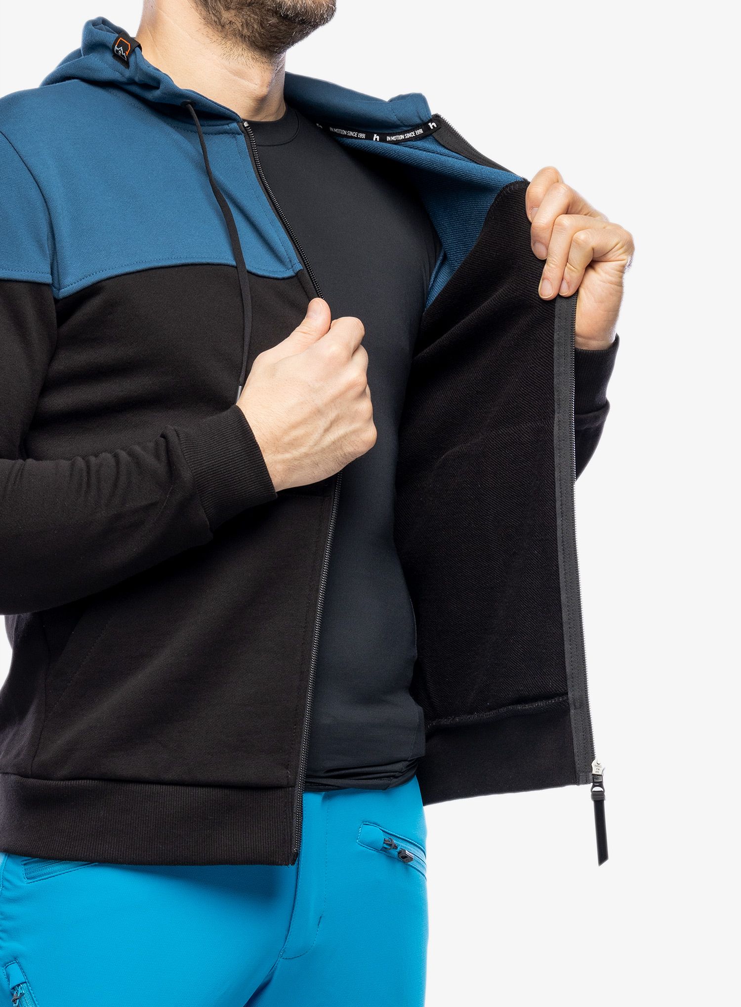 Mikina s kapucí Hannah Fezco Hoody - anthracite/dark denim