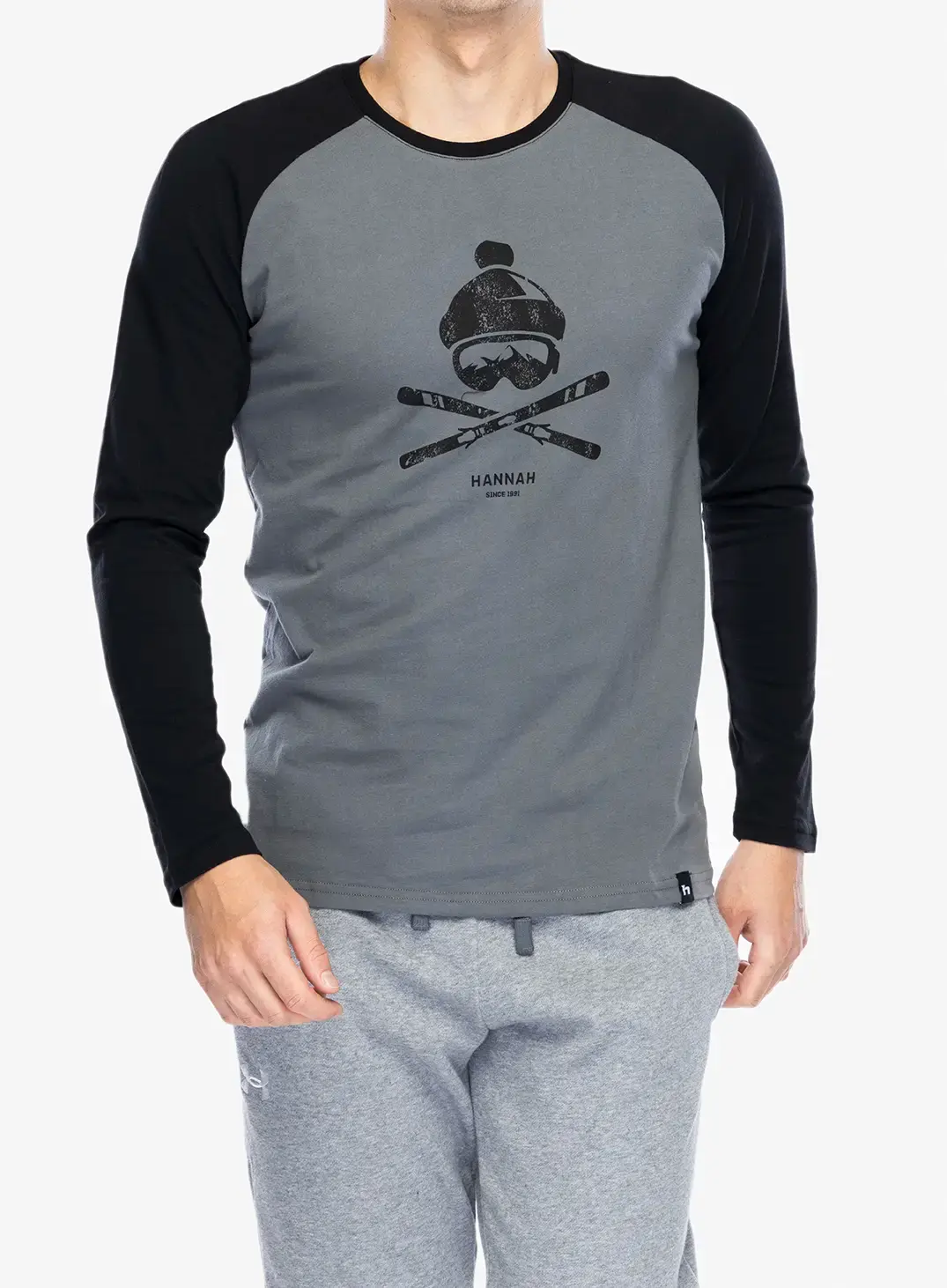 Longsleeve Hannah Hanes - steel gray/anthracite