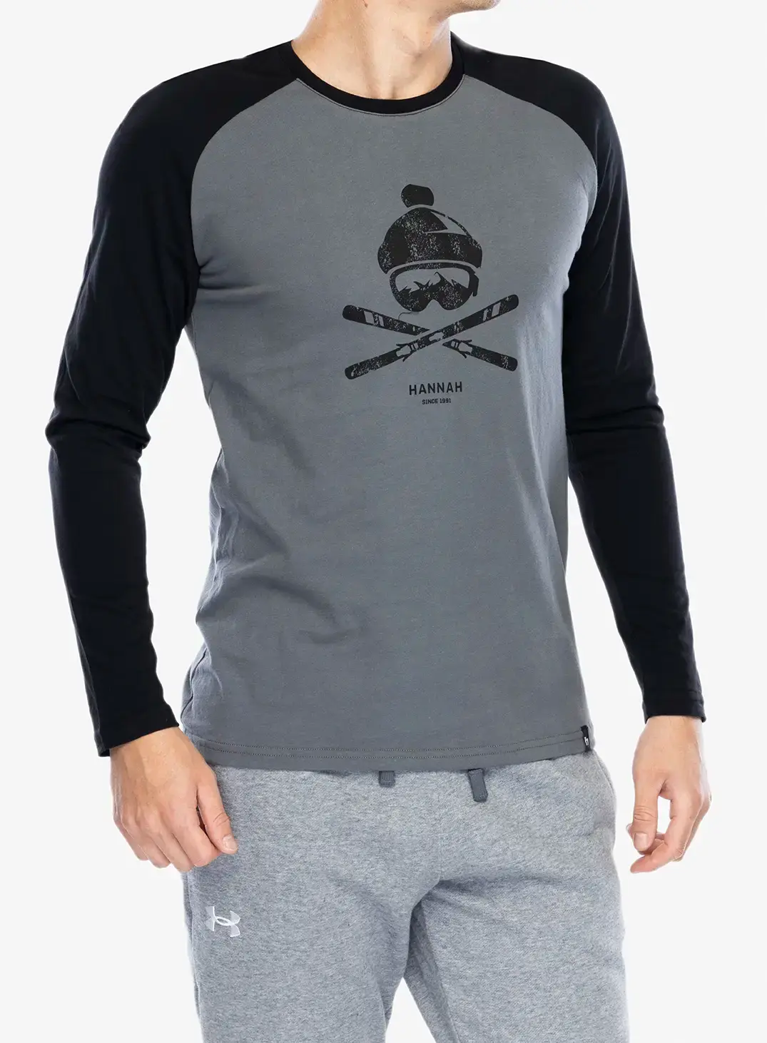 Longsleeve Hannah Hanes - steel gray/anthracite