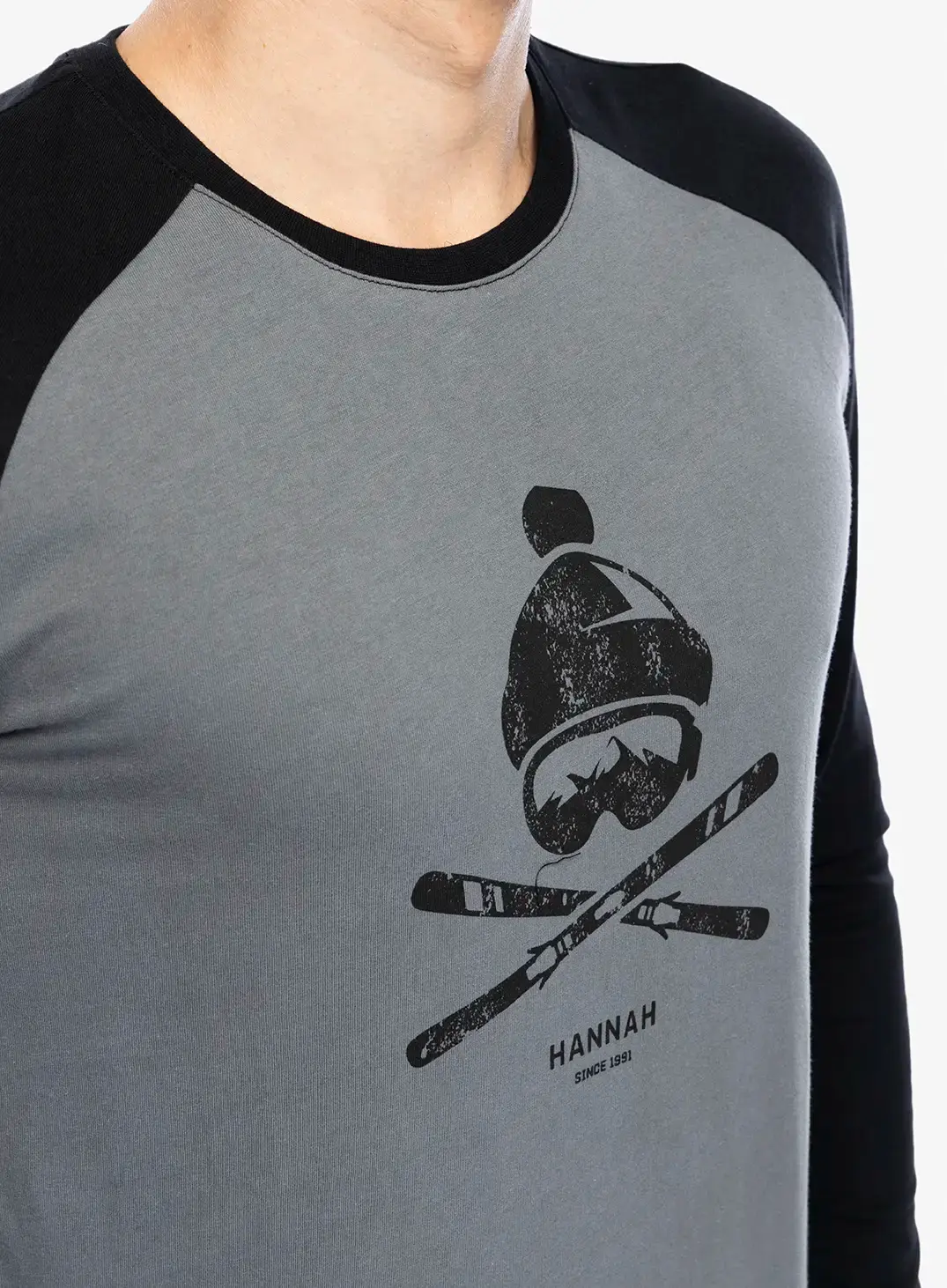 Longsleeve Hannah Hanes - steel gray/anthracite