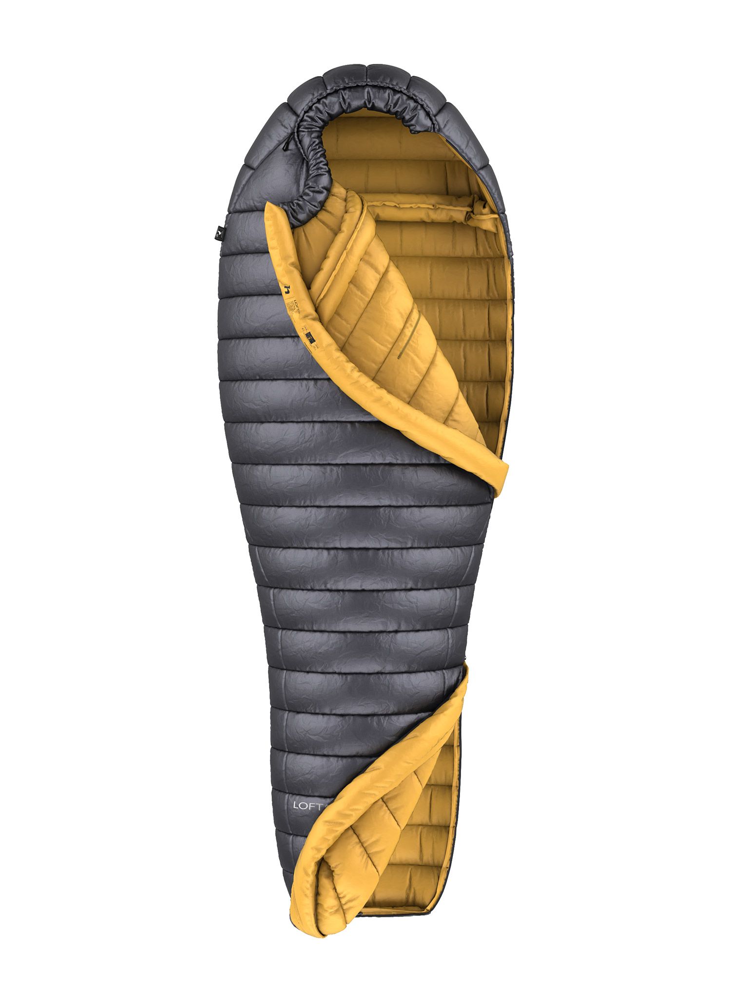 Péřový spacák Hannah Loft 400 (195 cm) - ebony
