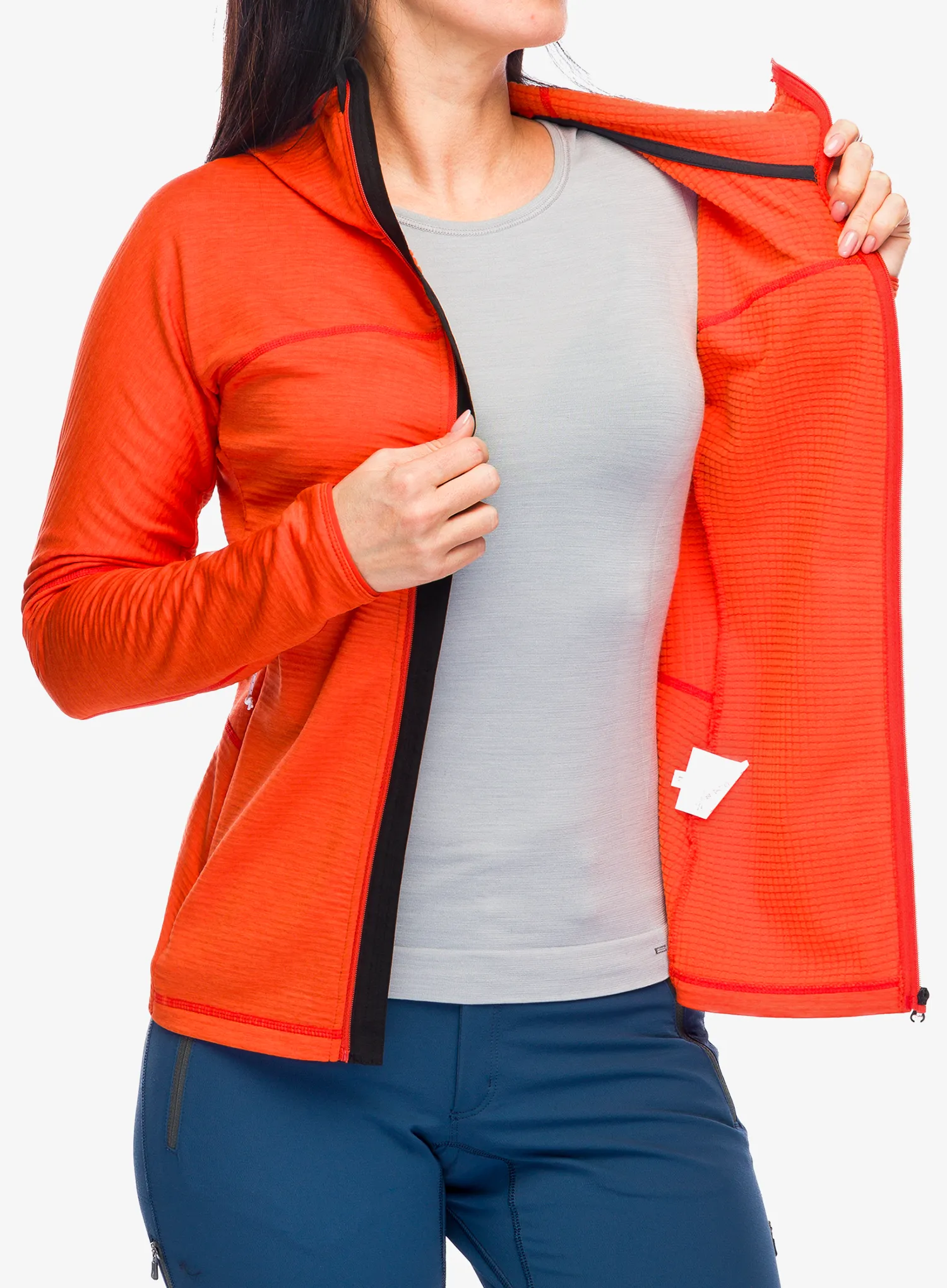 Dámská mikina s kapucí Hannah Meda Hoody - spicy orange mel