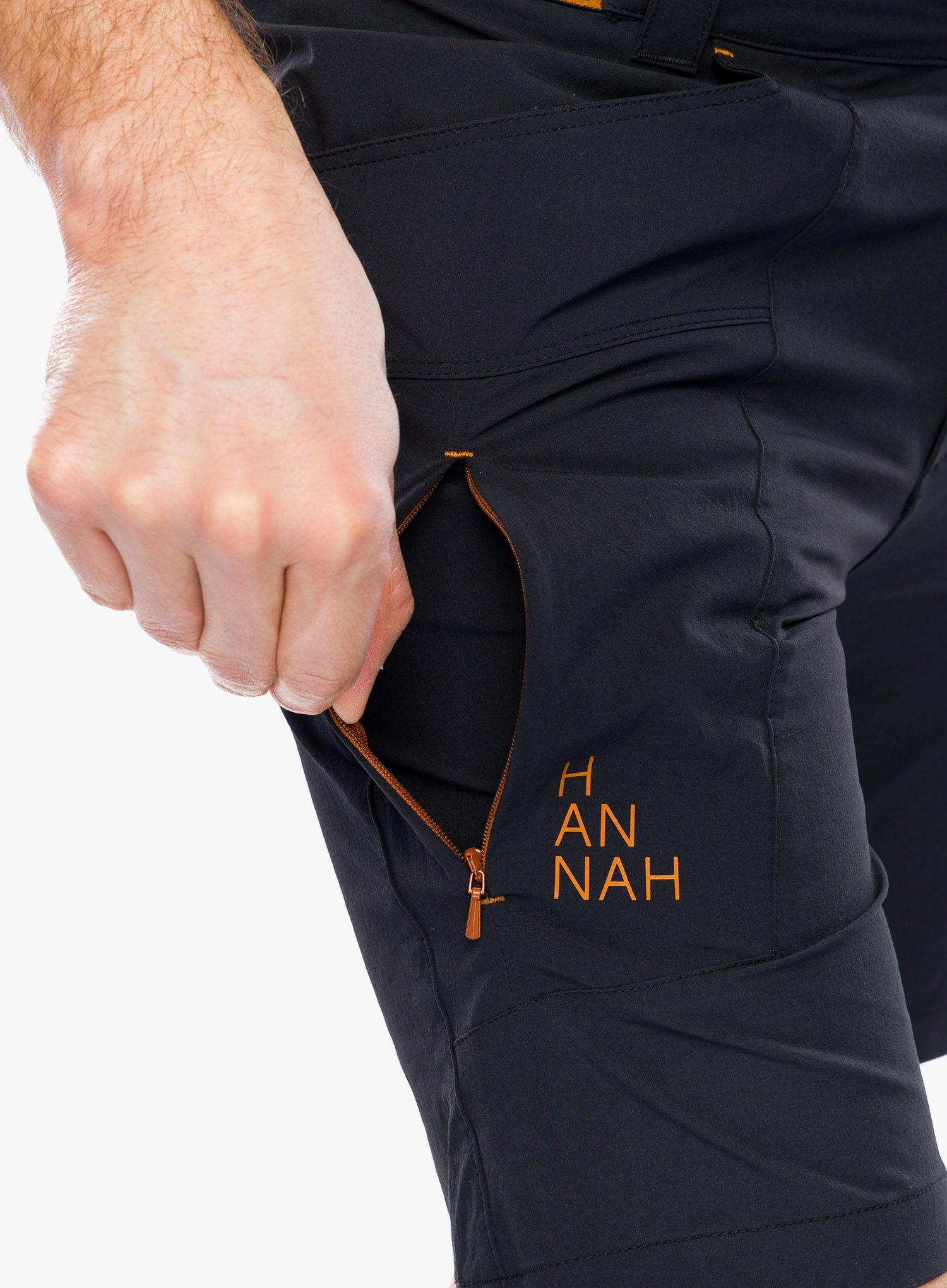 Outdoorové kraťasy Hannah Nairi II - anthracite/orange