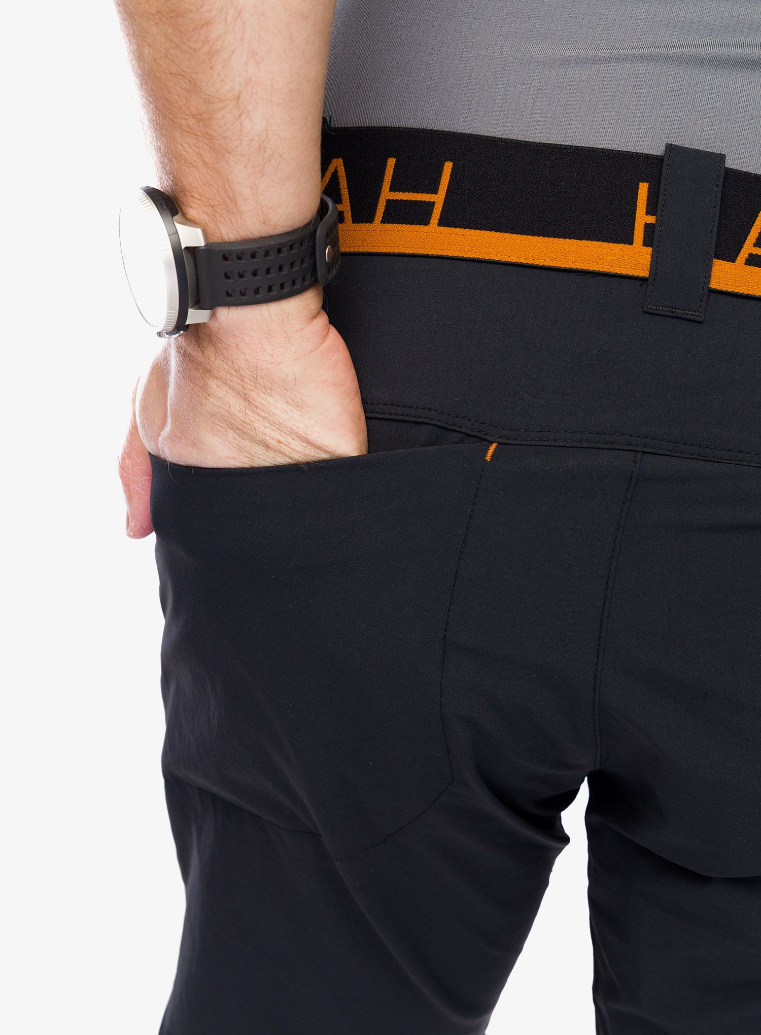 Outdoorové kraťasy Hannah Nairi II - anthracite/orange