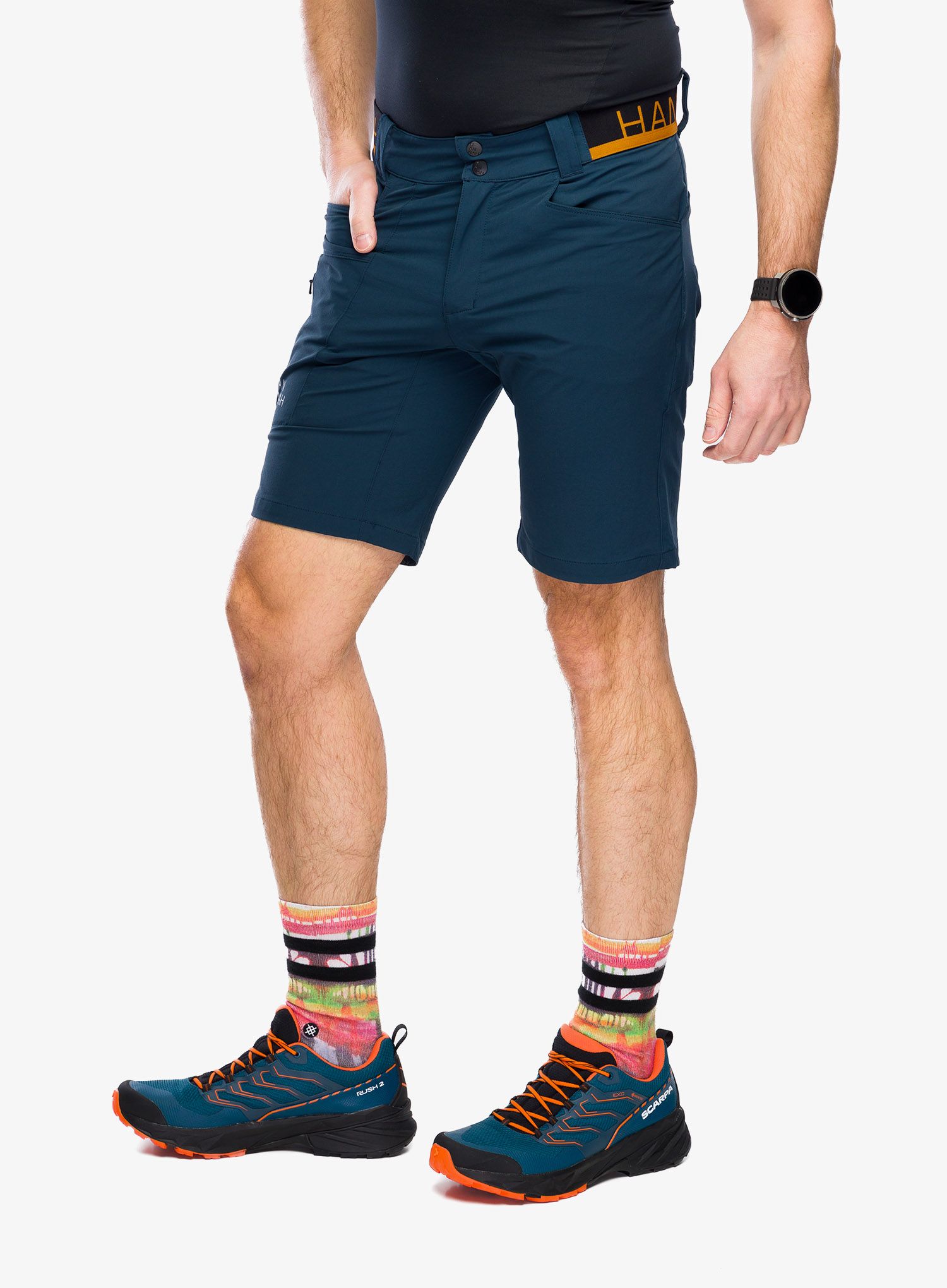 Outdoorové kraťasy Hannah Nairi II - midnight navy/orange