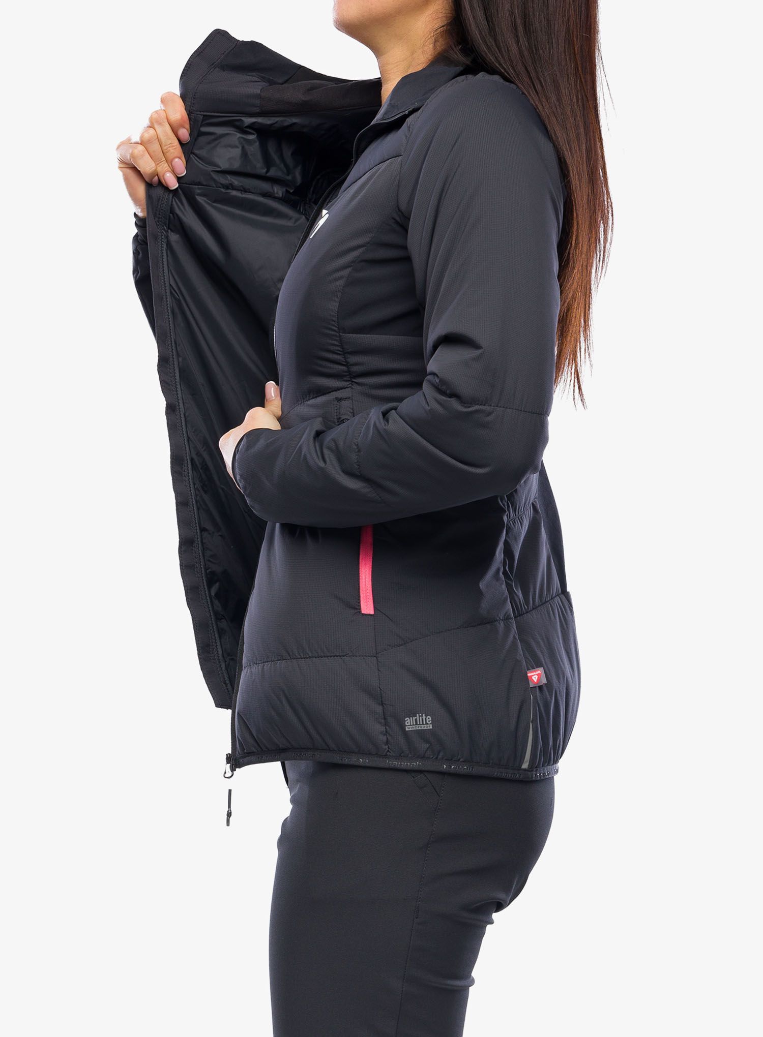 Damska bunda na skialpy Hannah Nava Hoody - anthracite