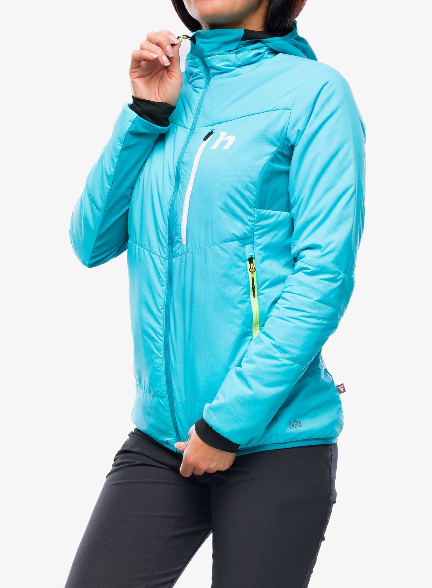 Hybridní bunda dámská Hannah Nava Hoody - scuba blue/enamel blue