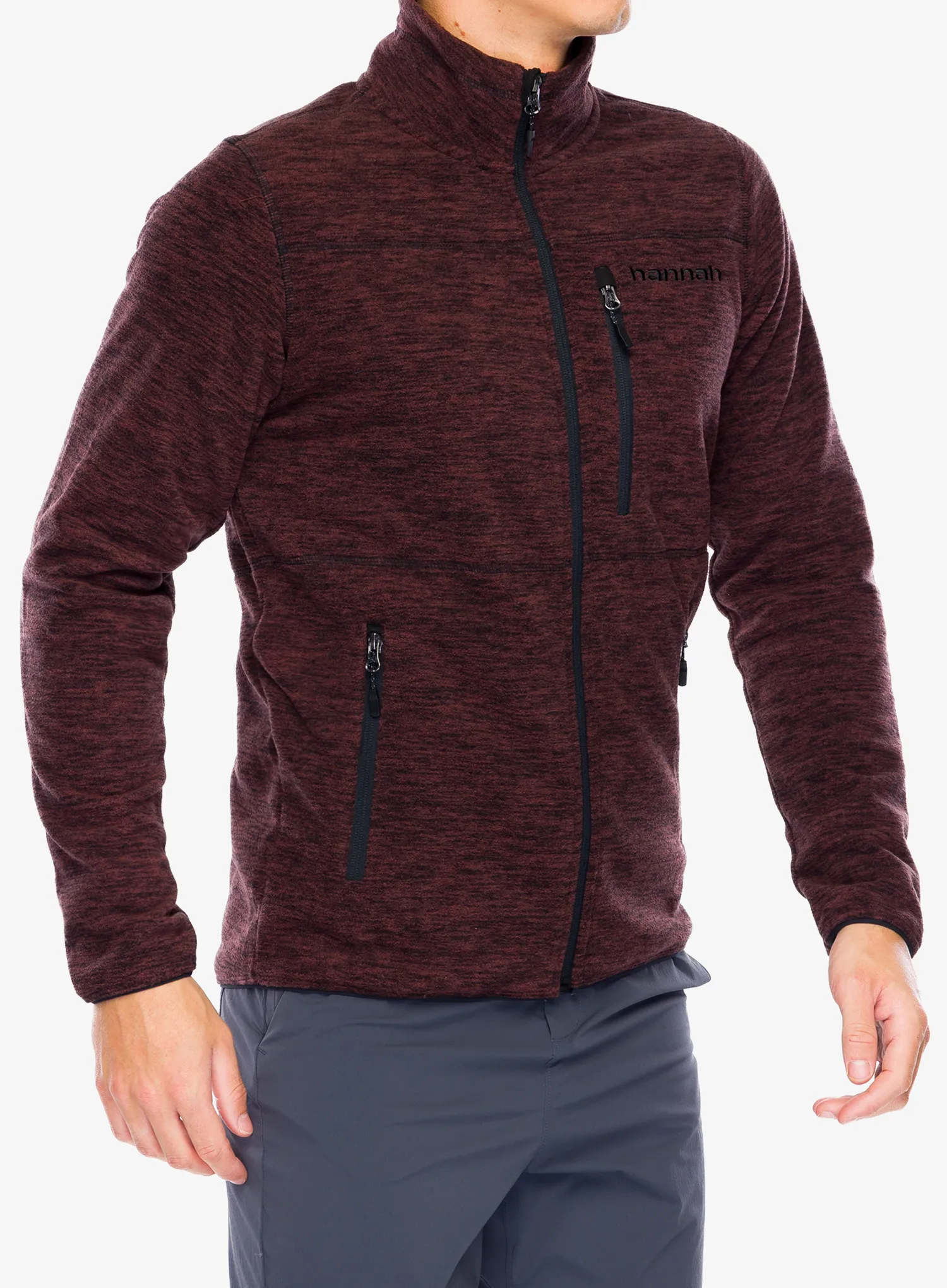Fleece mikina Hannah Santon II - rum raisin mel