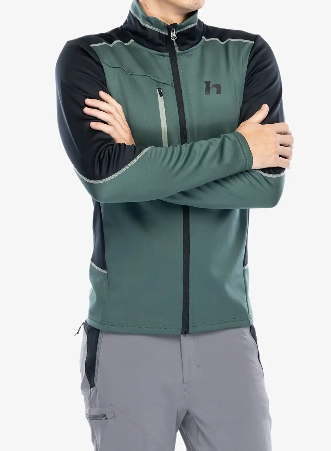 Fleece mikina Hannah Tariq - dark forest
