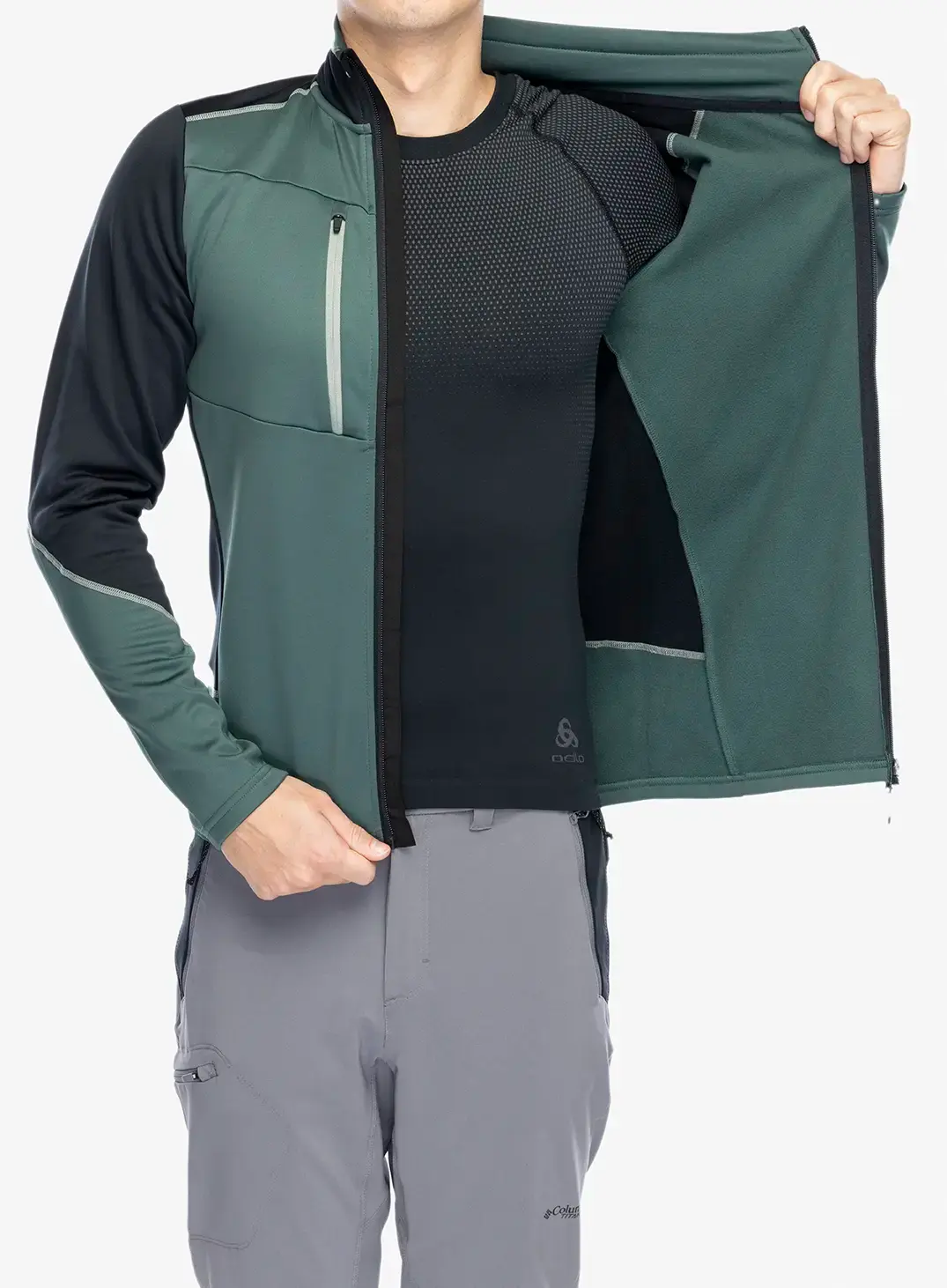 Fleece mikina Hannah Tariq - dark forest