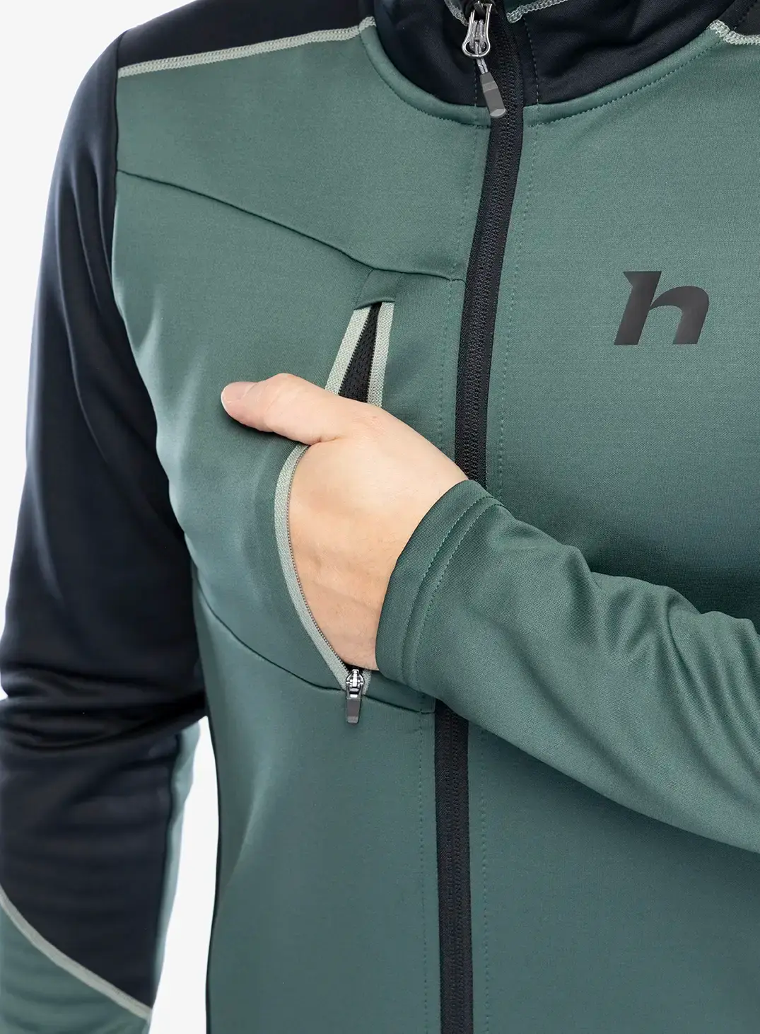 Fleece mikina Hannah Tariq - dark forest