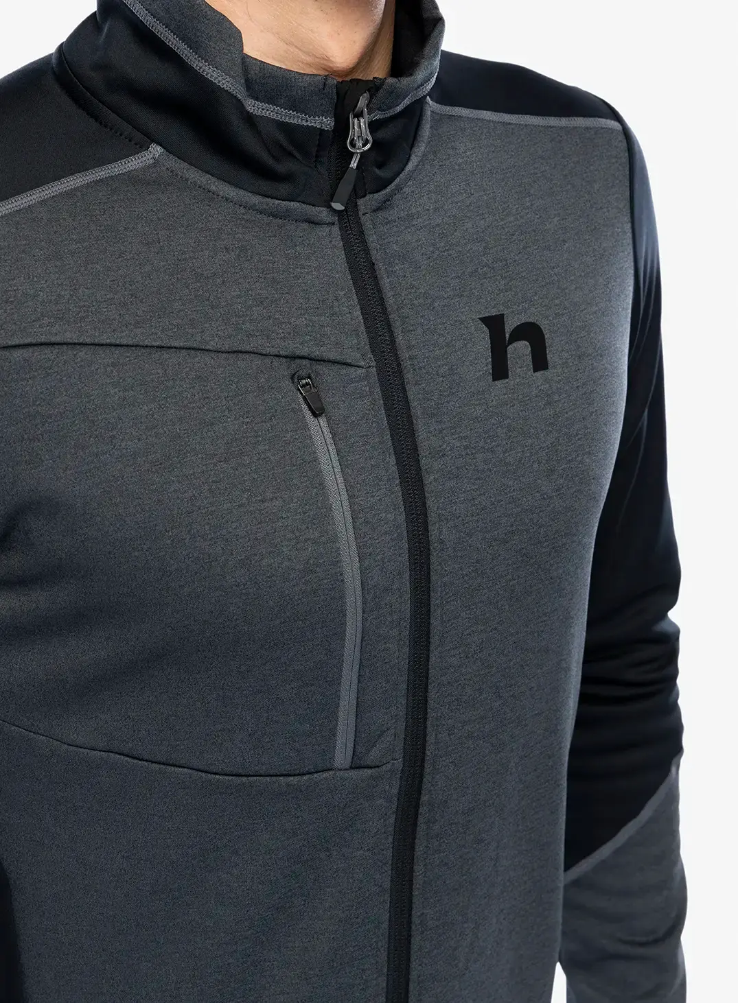 Fleece mikina Hannah Tariq - dark gray mel