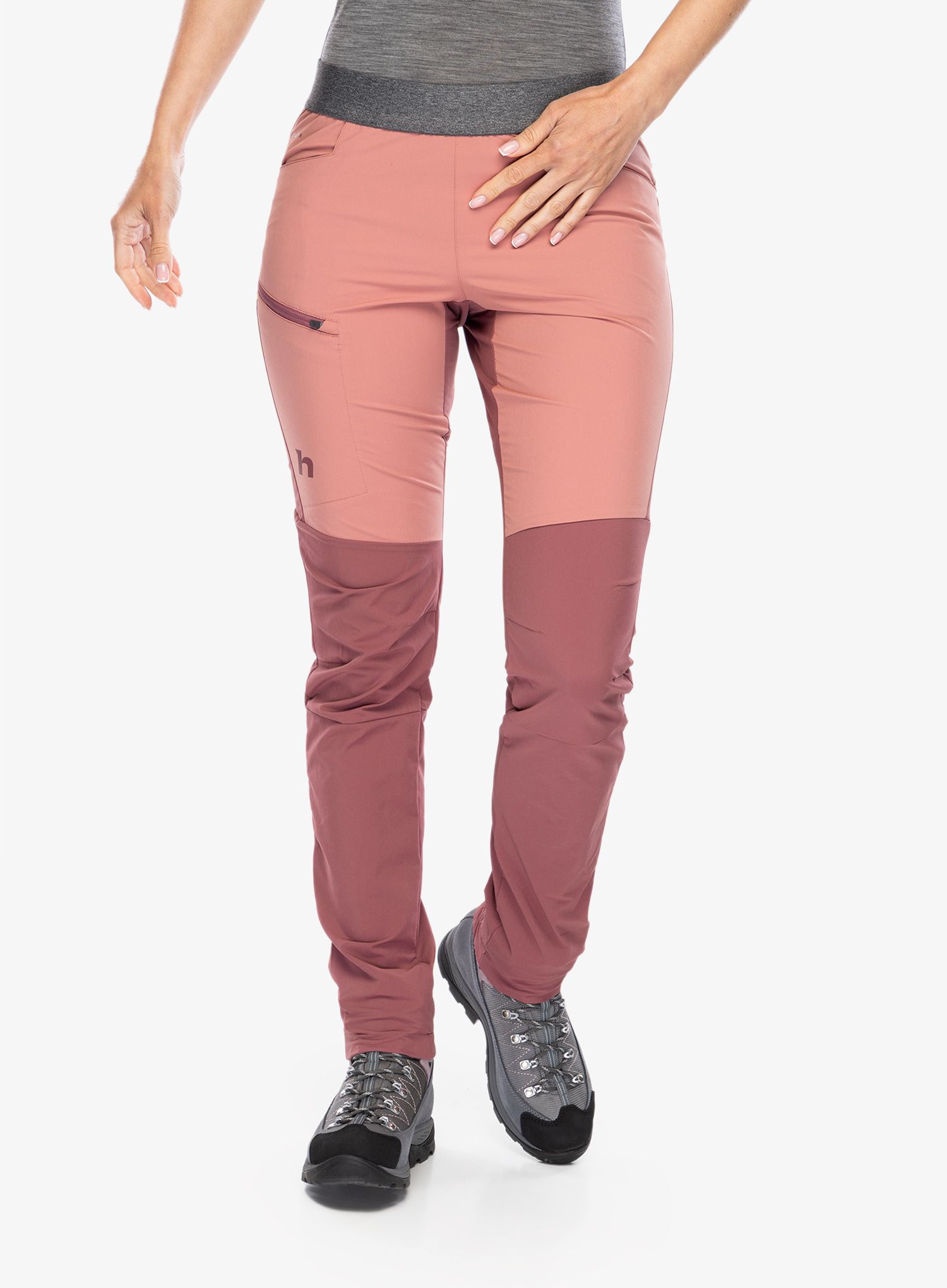 Softshellové kalhoty dámské Hannah Torrent - roan rouge/canyon rose