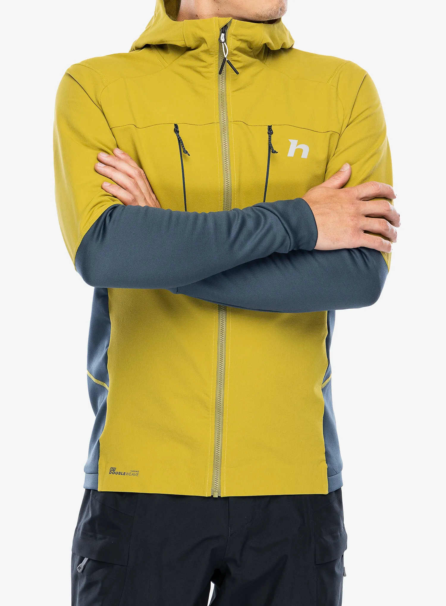 Hybridní bunda Hannah Trane Hoody - avocado oil/stratified sea