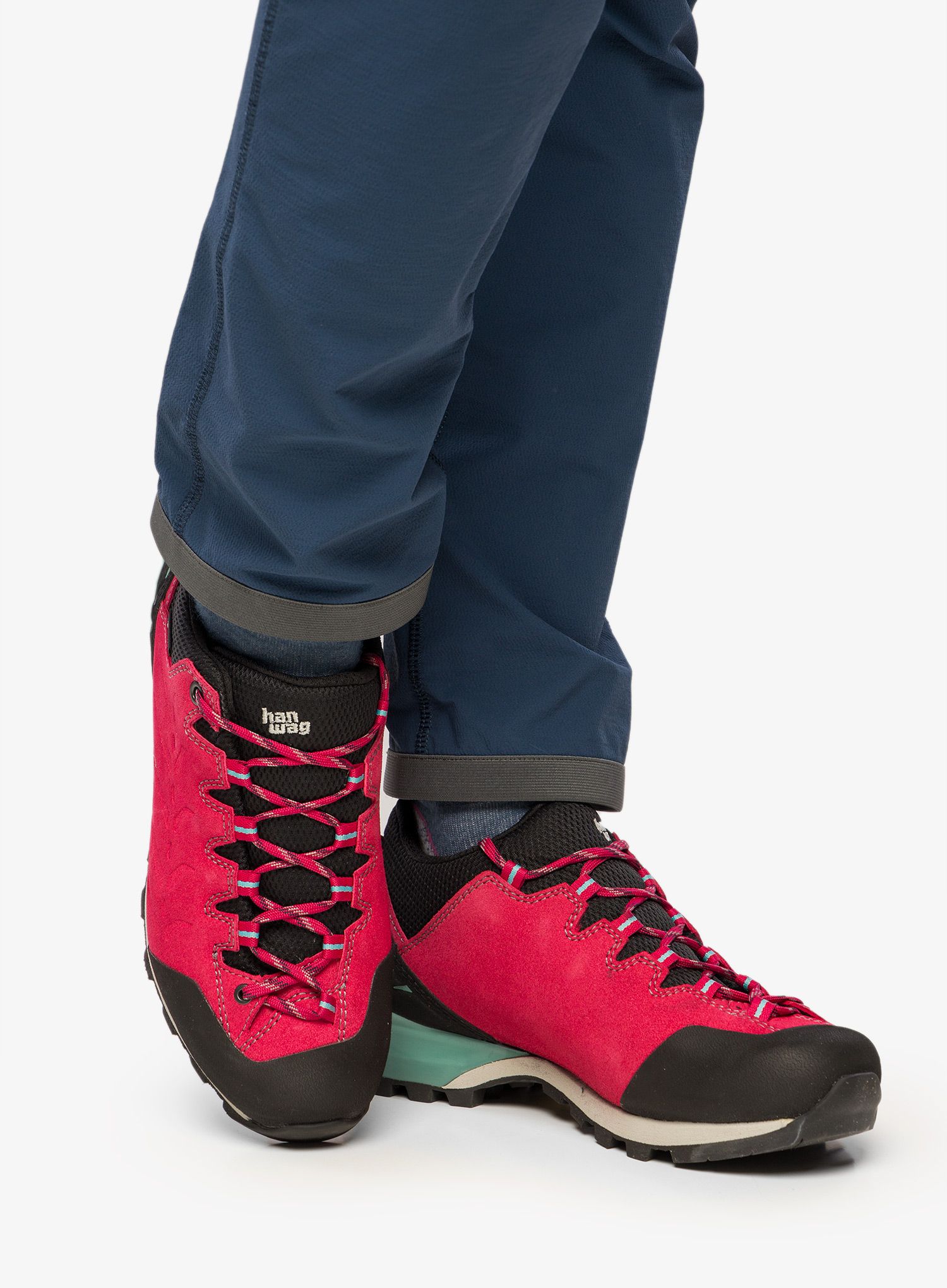 Dámská nástupová obuv Hanwag Makra Pro Low Lady GTX - pink/mint