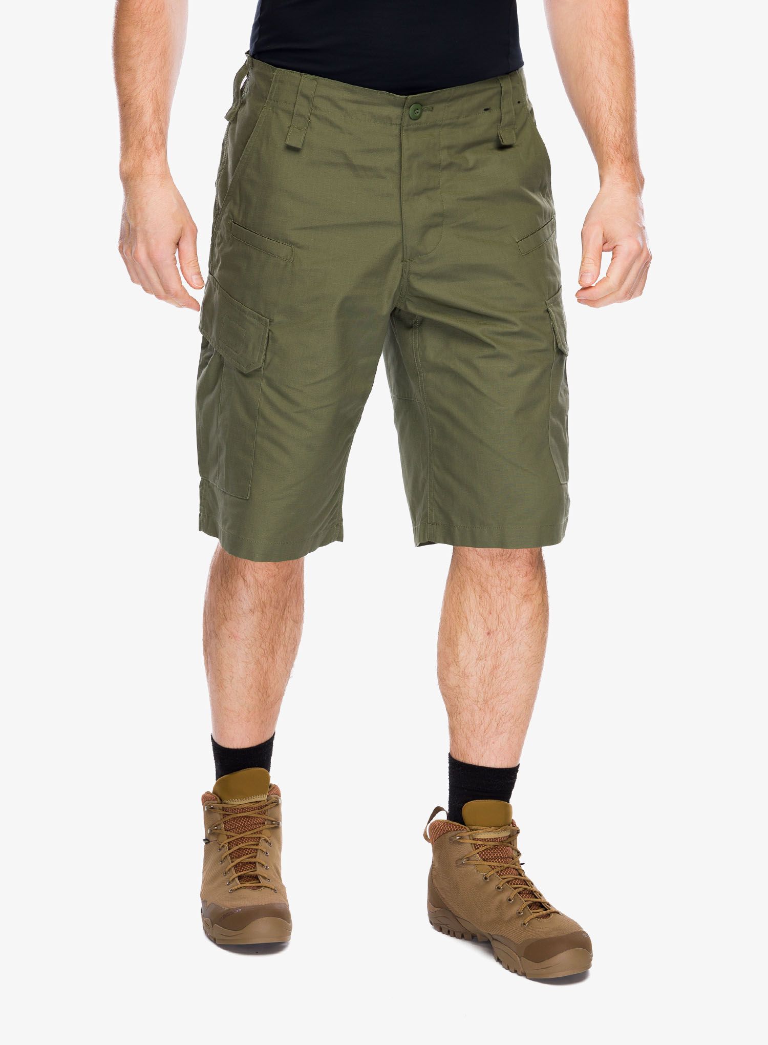 Taktické kraťasy Helikon-Tex CPU Shorts PolyCotton Ripstop - olive gree