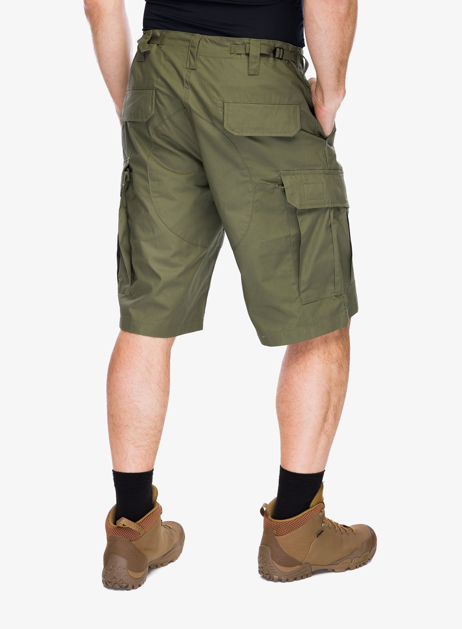 Taktické kraťasy Helikon-Tex CPU Shorts PolyCotton Ripstop - olive gree