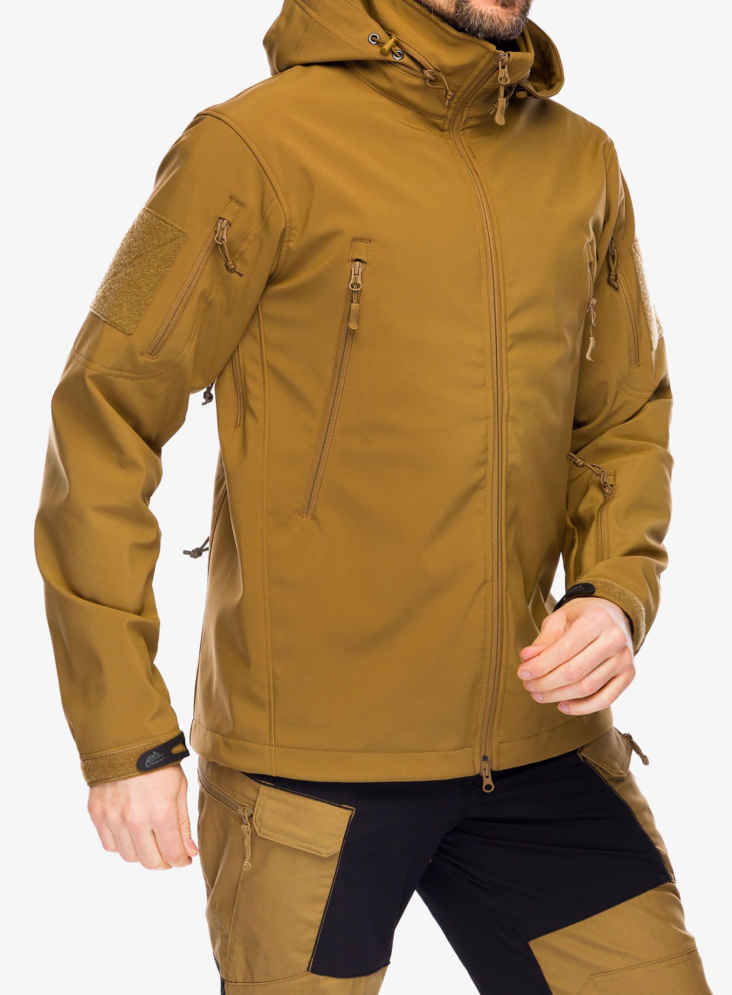 Taktická bunda Helikon-Tex Gunfighter Jacket Shark Skin Windblocker - coyote