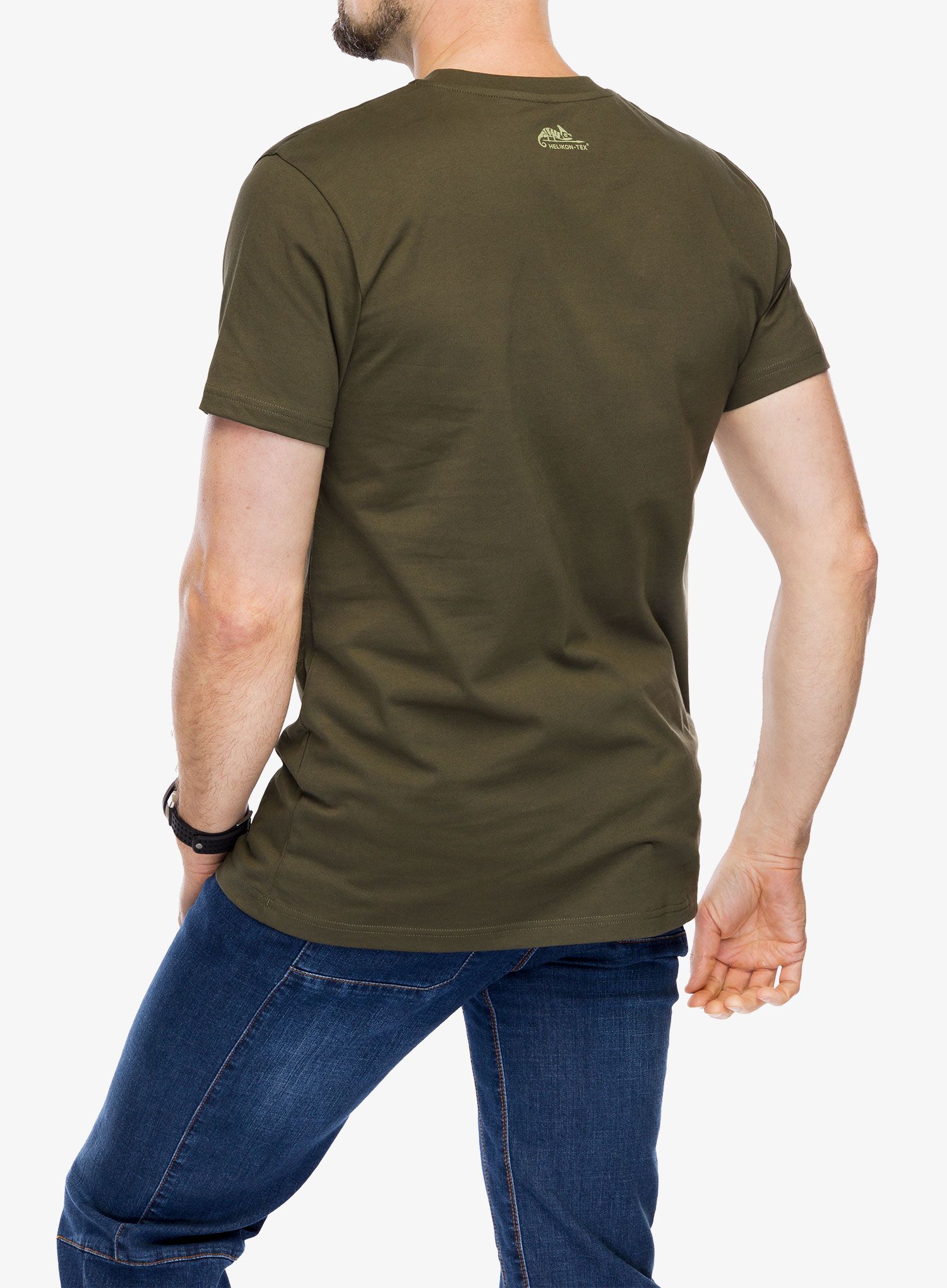 Bavlněné tričko Helikon-Tex T-Shirt Home Sweet Home - taiga green